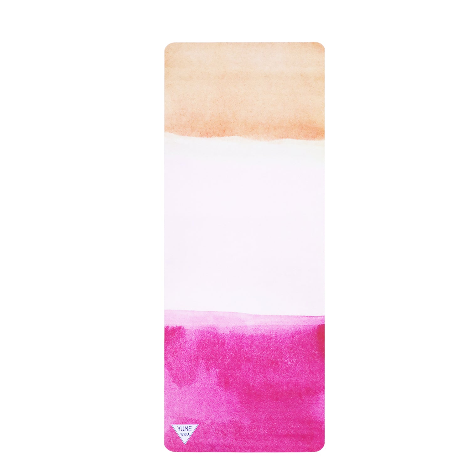 Colorful watercolor yoga mat