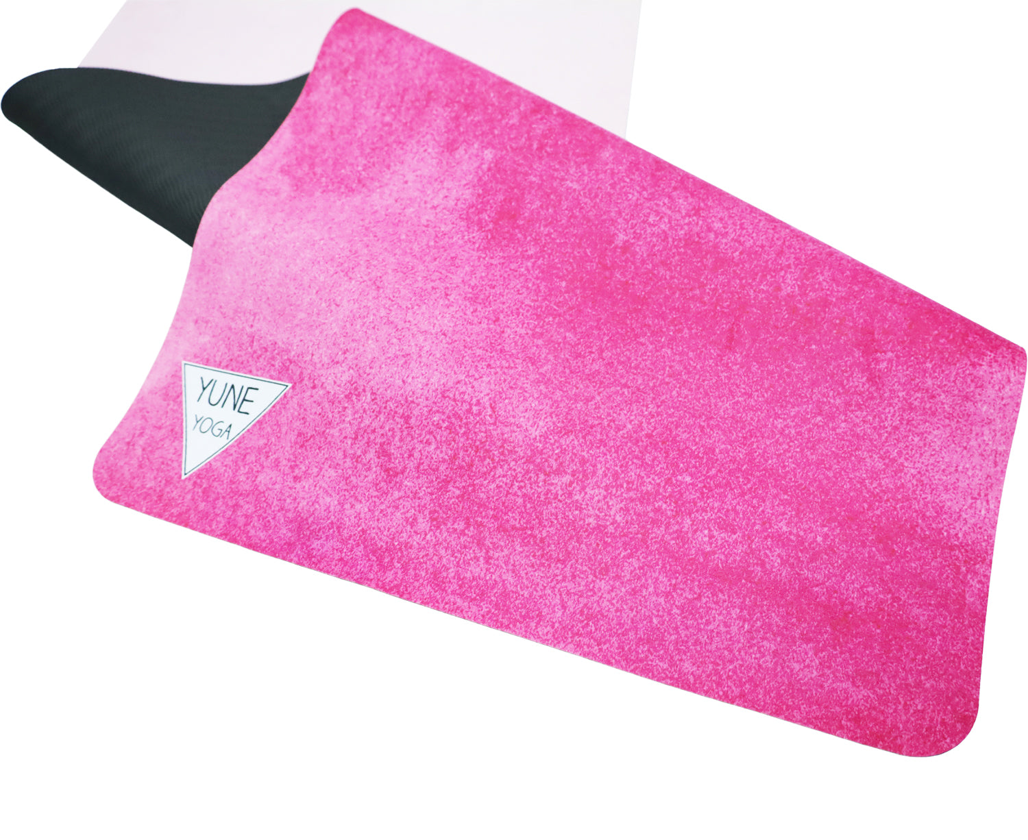 Pink yoga mat from Yune Yoga.