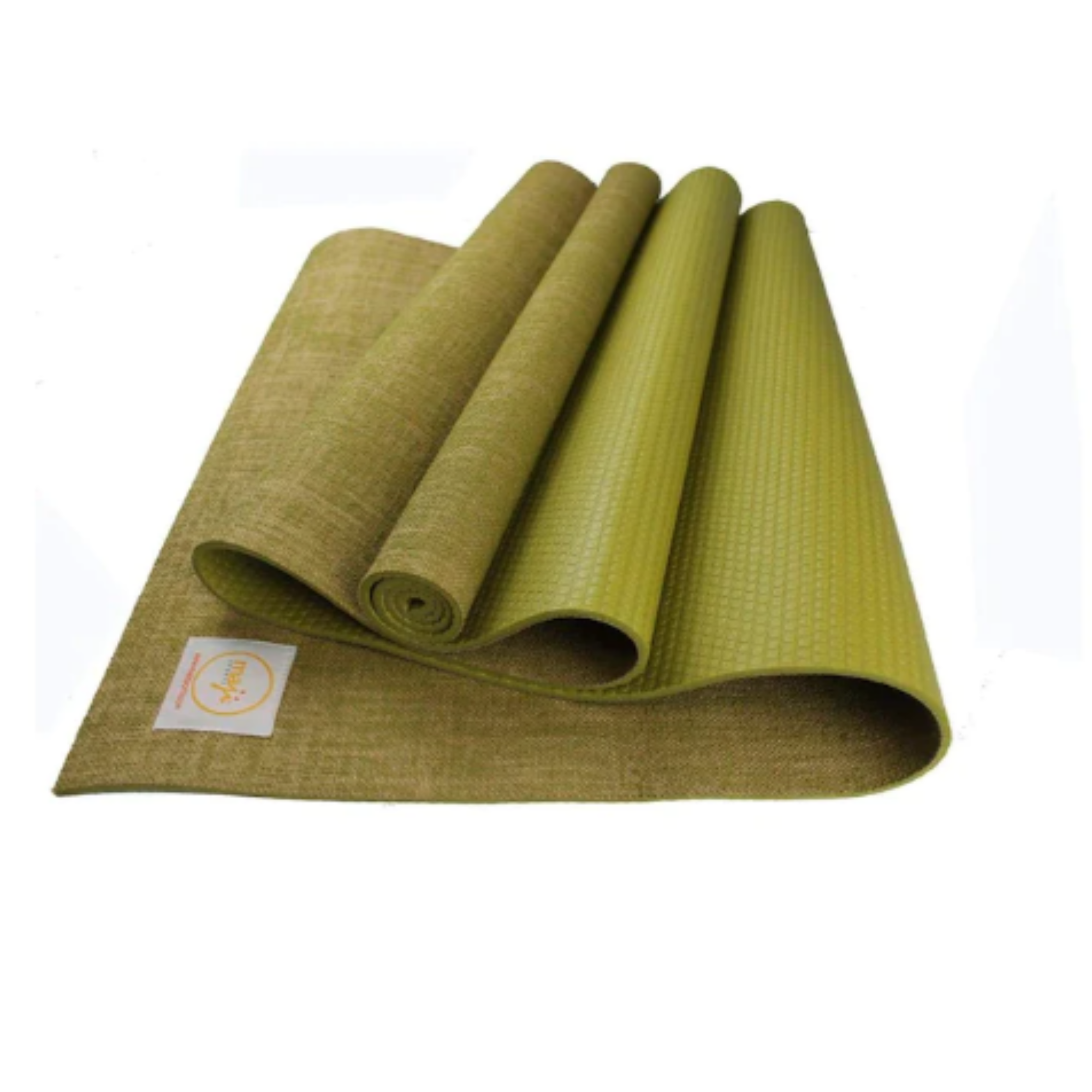 Jute Premium Eco Yoga Mat showcasing natural jute fibers and textured surface for superior grip, ideal for yoga and Pilates.