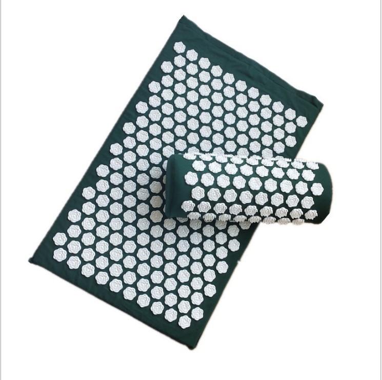 Lotus Acupuncture Mat Massage Cushion with Pillow, featuring a comfortable design for relaxation and stress relief.