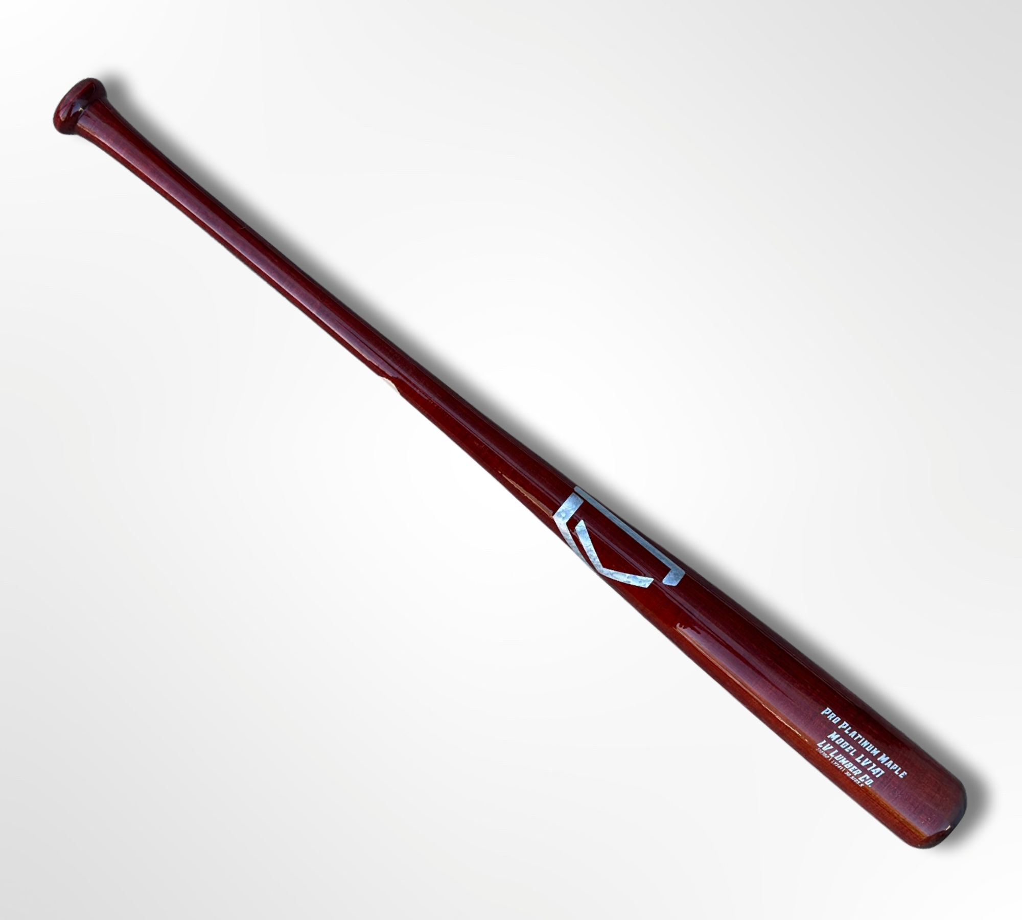 LV141 baseball bat made of maple wood with a traditional knob and balanced design, ideal for contact hitters.