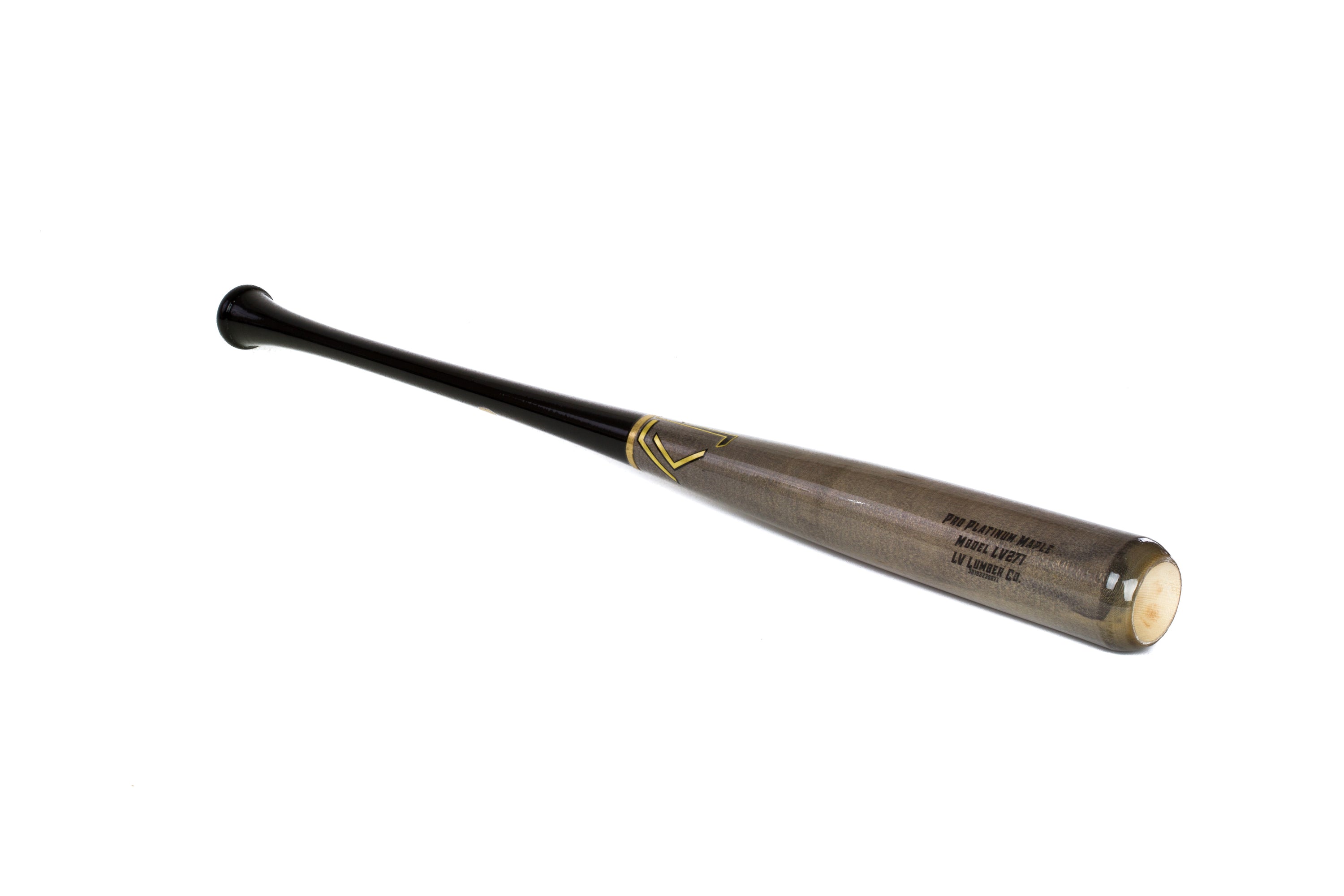 LV271 baseball bat made of maple wood with a tapered knob and medium barrel size, designed for gap-to-gap hitters.