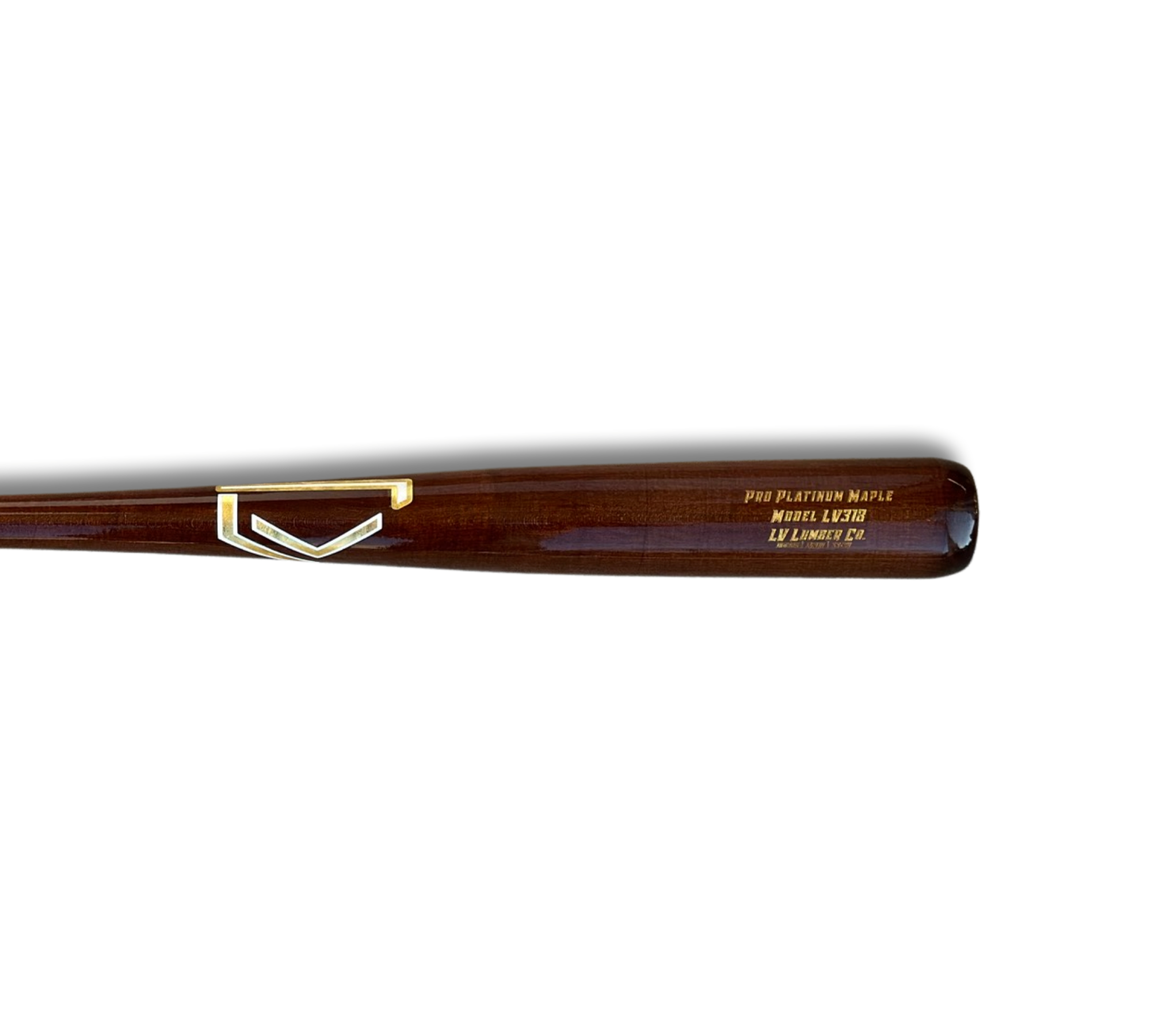 LV318 Maple Baseball Bat with traditional knob and thin handle, designed for gap-to-gap hitters.