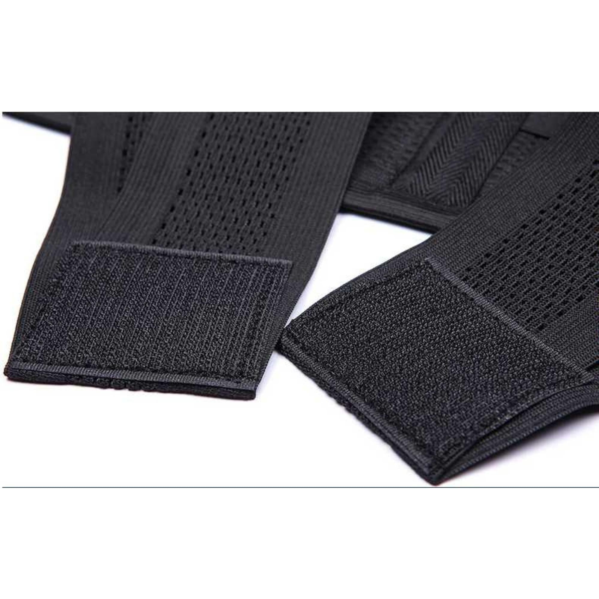 Men's Adjustable Waist Trainer and Shaper featuring a Velcro closure and breathable mesh design, suitable for various waist sizes.