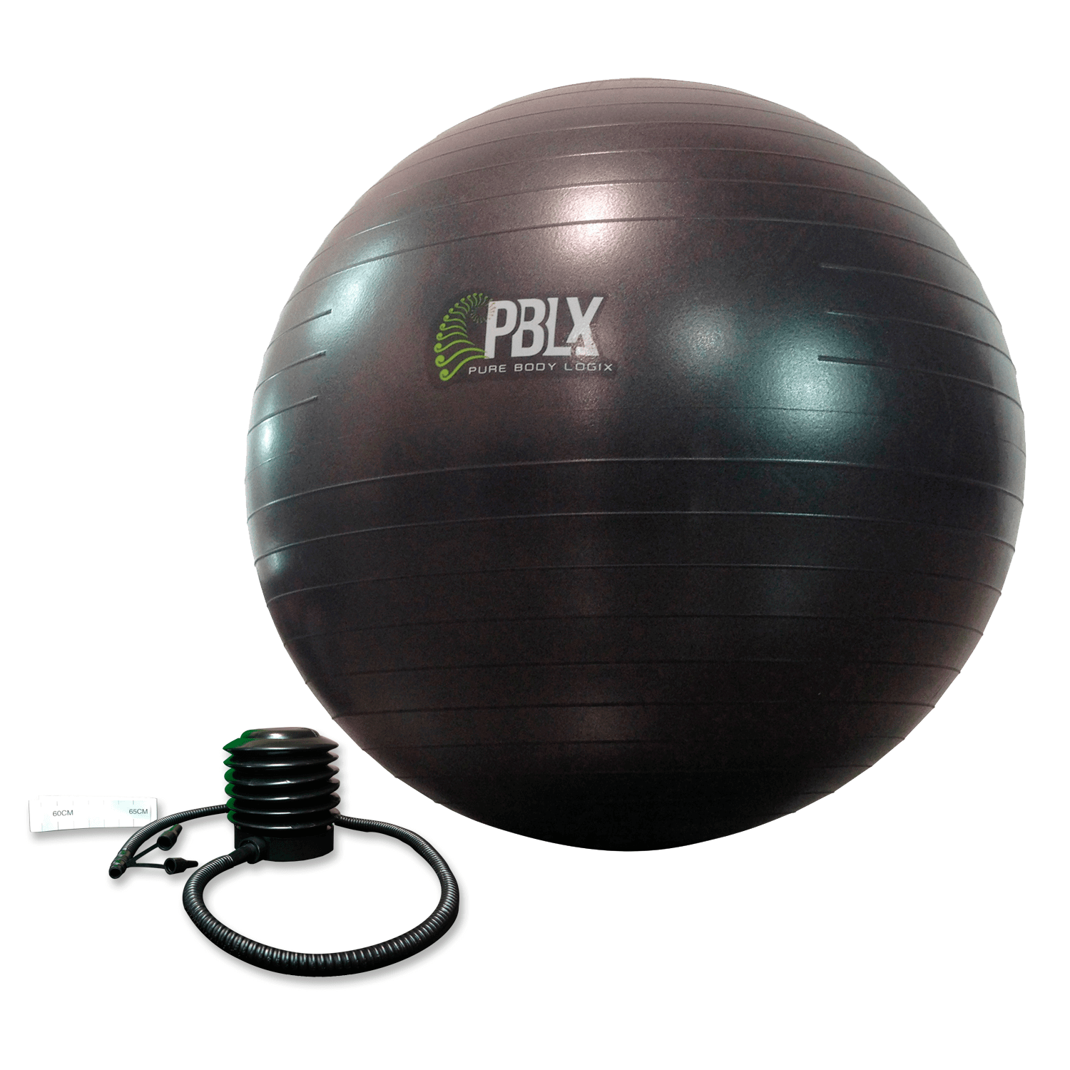 PBLX Exerflex Fitness Ball in vibrant color, showcasing its round shape and anti-burst design, ideal for fitness and yoga.