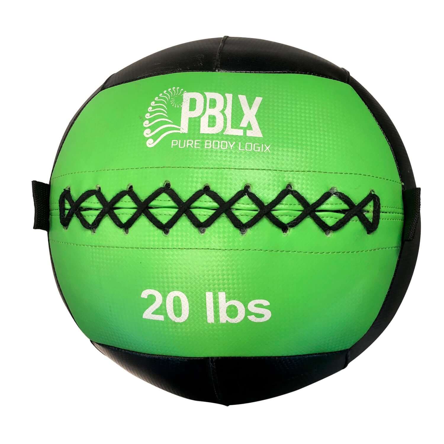 PBLX Wall Ball Weight 20 lbs, designed for explosive full-body workouts, showcasing its durable surface and ergonomic design.