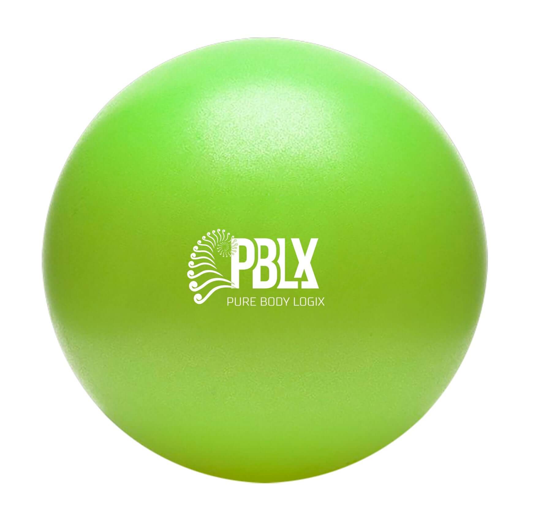 PBLX Yoga & Pilates Exercise Ball in vibrant green color, designed for core strength and balance workouts.