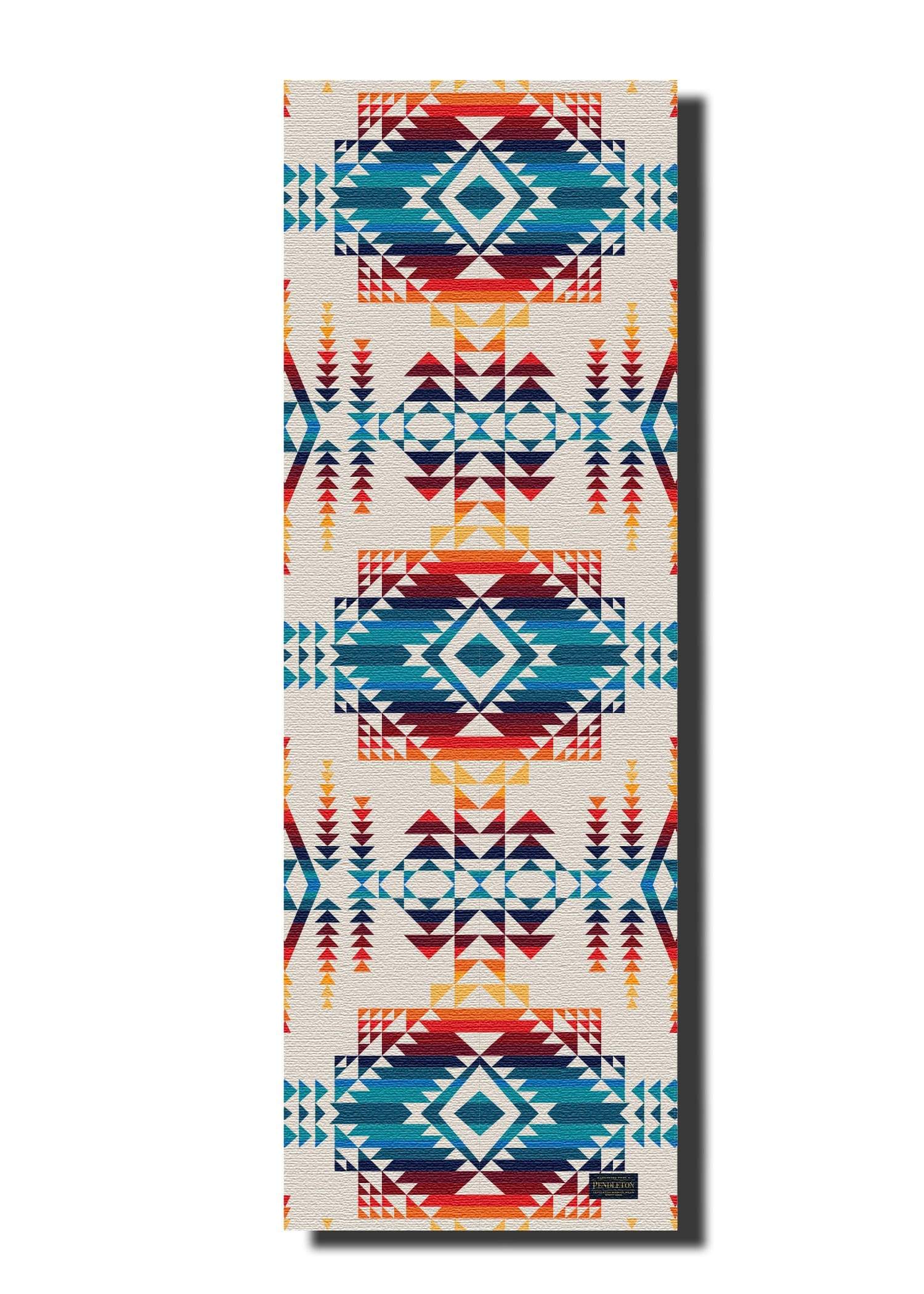 Pendleton x Yune Yoga Mat Pilot Rock 5mm featuring a textured surface and eco-friendly design, perfect for yoga enthusiasts.