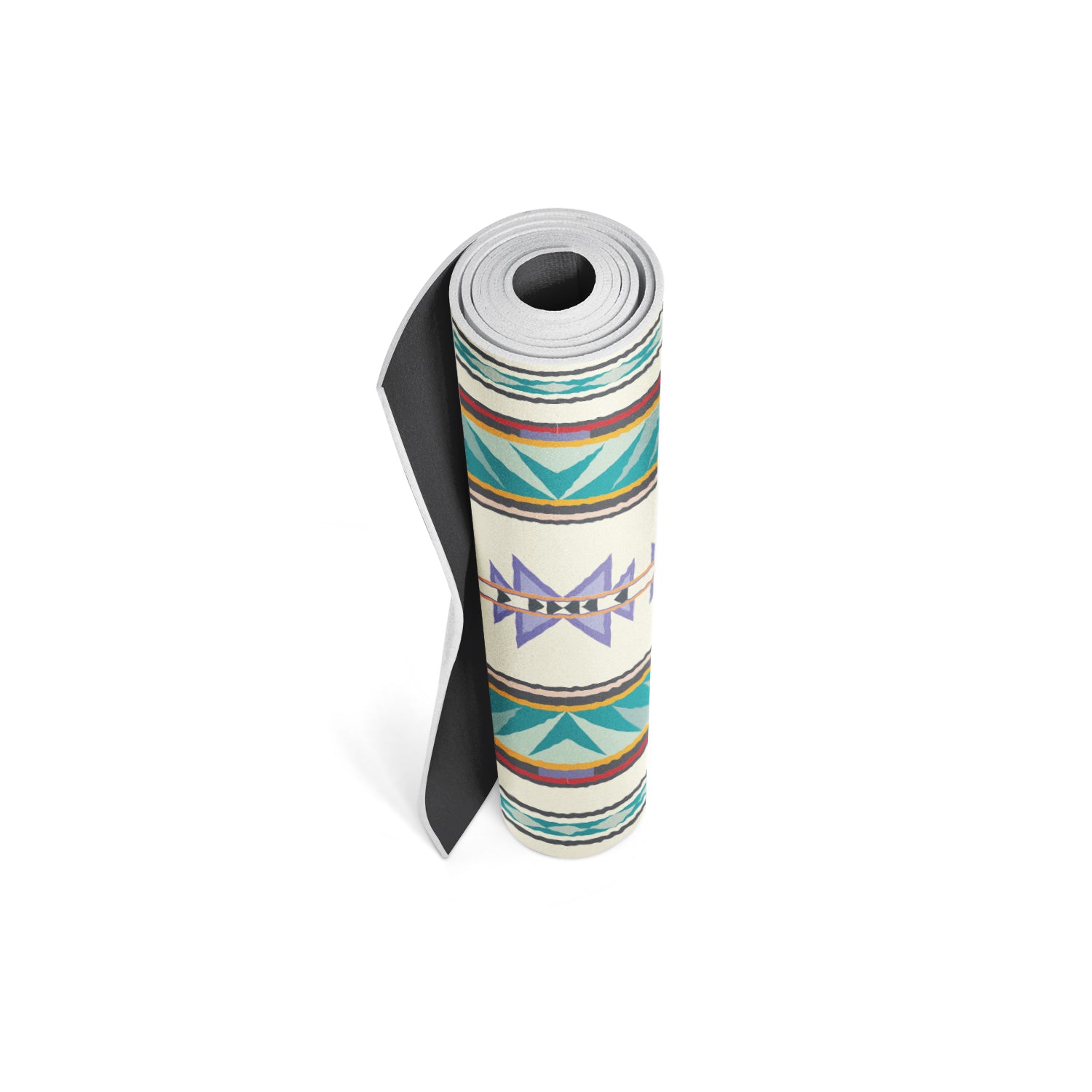 Pendleton x Yune Yoga Mat in Turquoise Ridge design, showcasing its textured surface and lightweight features, perfect for yoga enthusiasts.