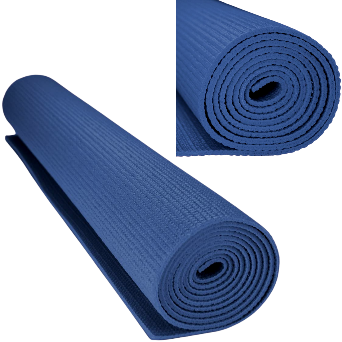 Performance Yoga Mat with Carrying Straps in vibrant colors, showcasing its textured surface and portability features.