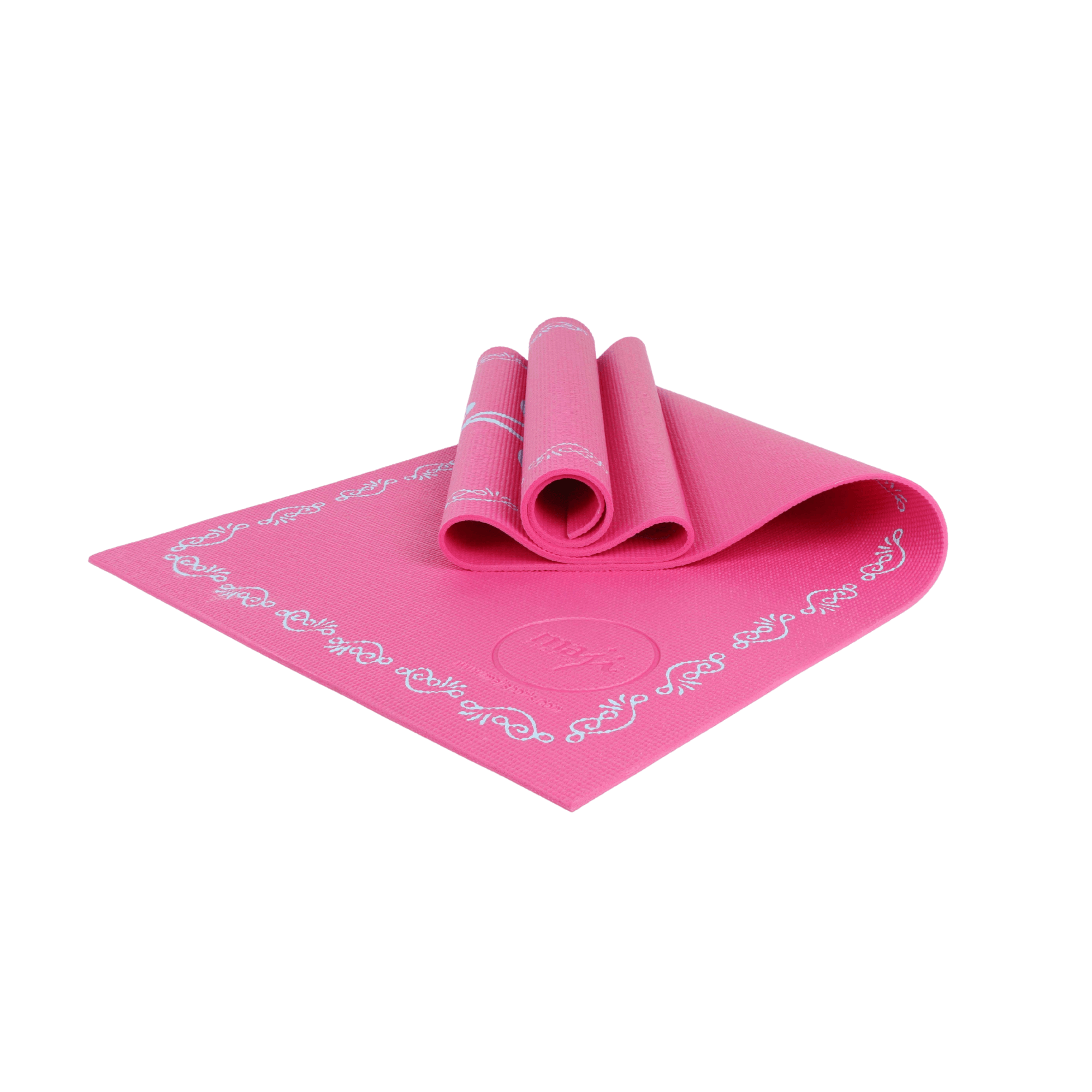 Printed PVC Yoga Mat featuring beautiful designs and a non-slip surface for enhanced grip and stability during yoga practice.