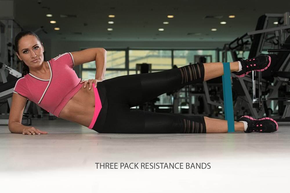 Resistance and Core Fitness Training Bundle featuring loop resistance bands, exercise tubes, and sliding core discs for effective workouts.