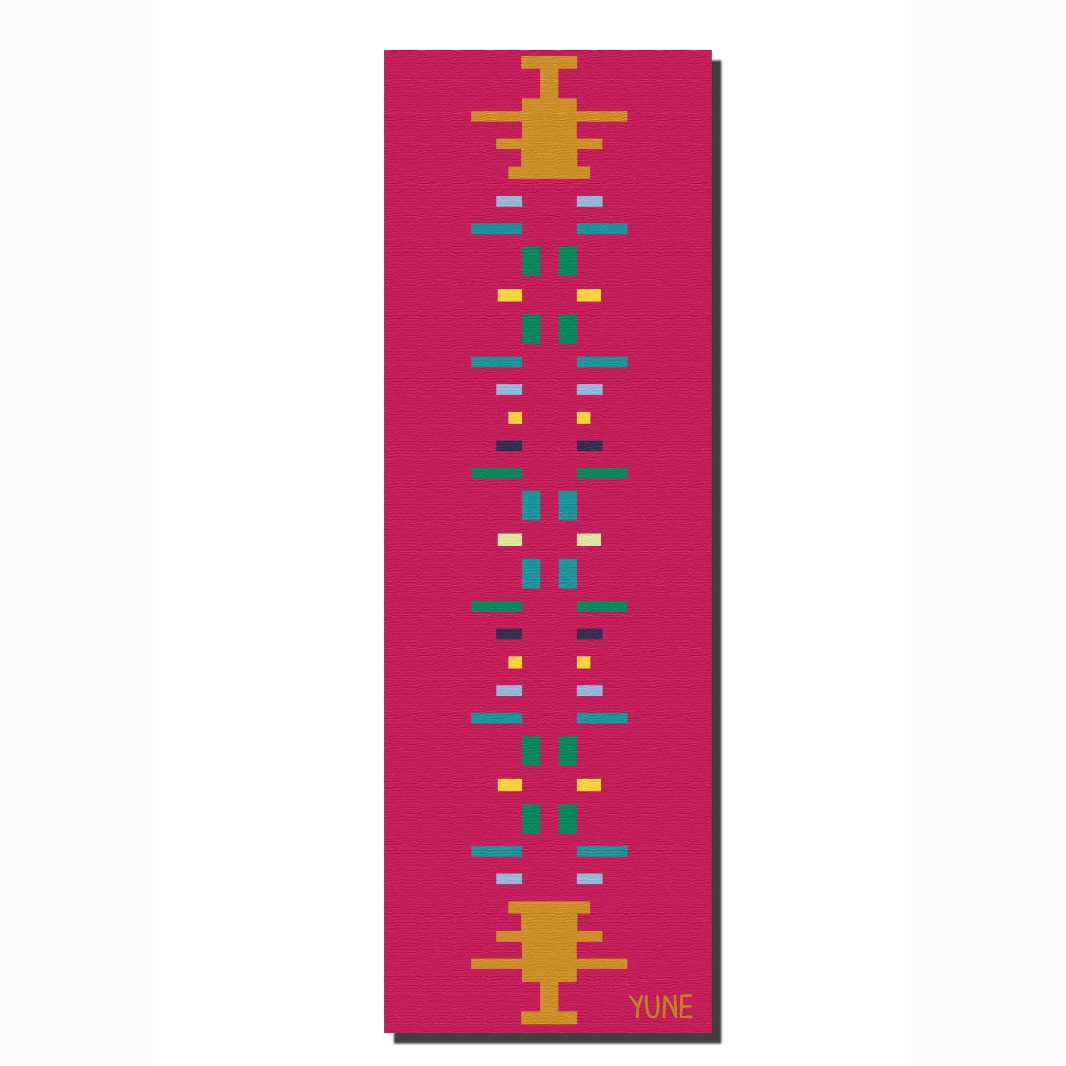 SE34 Trekk Travel Yoga Mat in vibrant colors, showcasing its textured surface and reversible design, perfect for yoga enthusiasts.