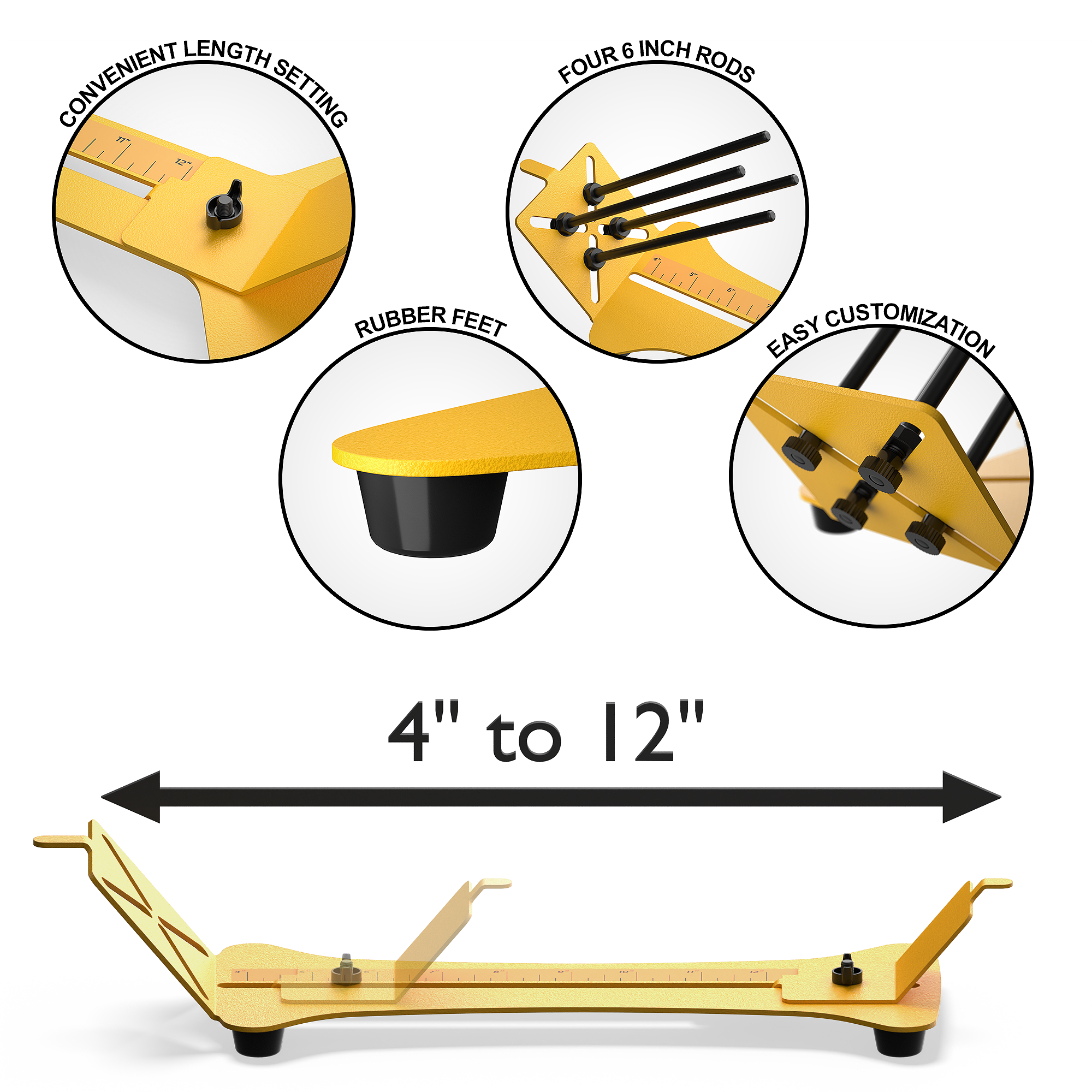 SpeedyJig PLUS paracord bracelet loom and monkey fist jig, showcasing its sturdy design and included materials.