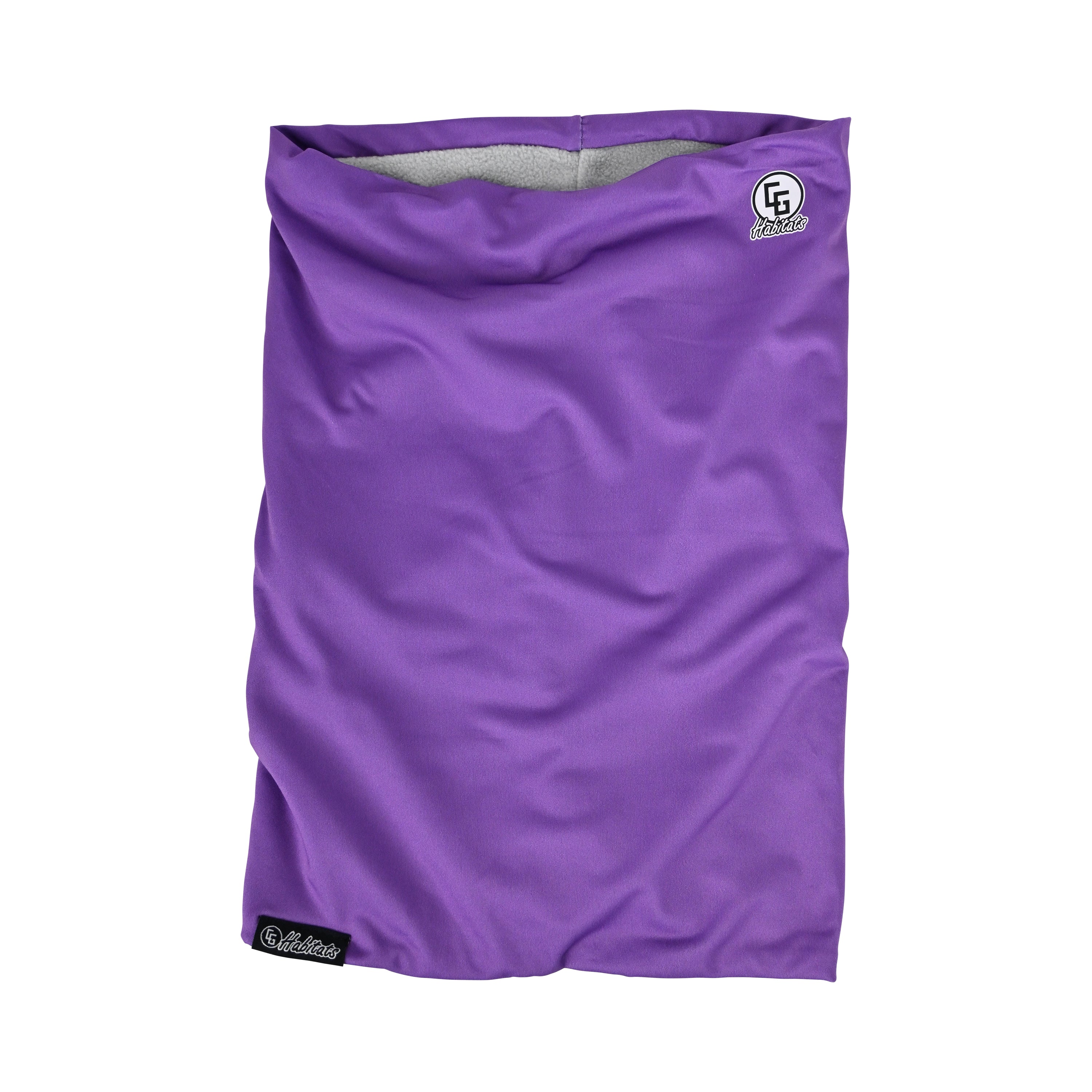 Stretch neck gaiters with fleece lining, designed for warmth and protection against the elements, featuring a tube construction and UV protection.