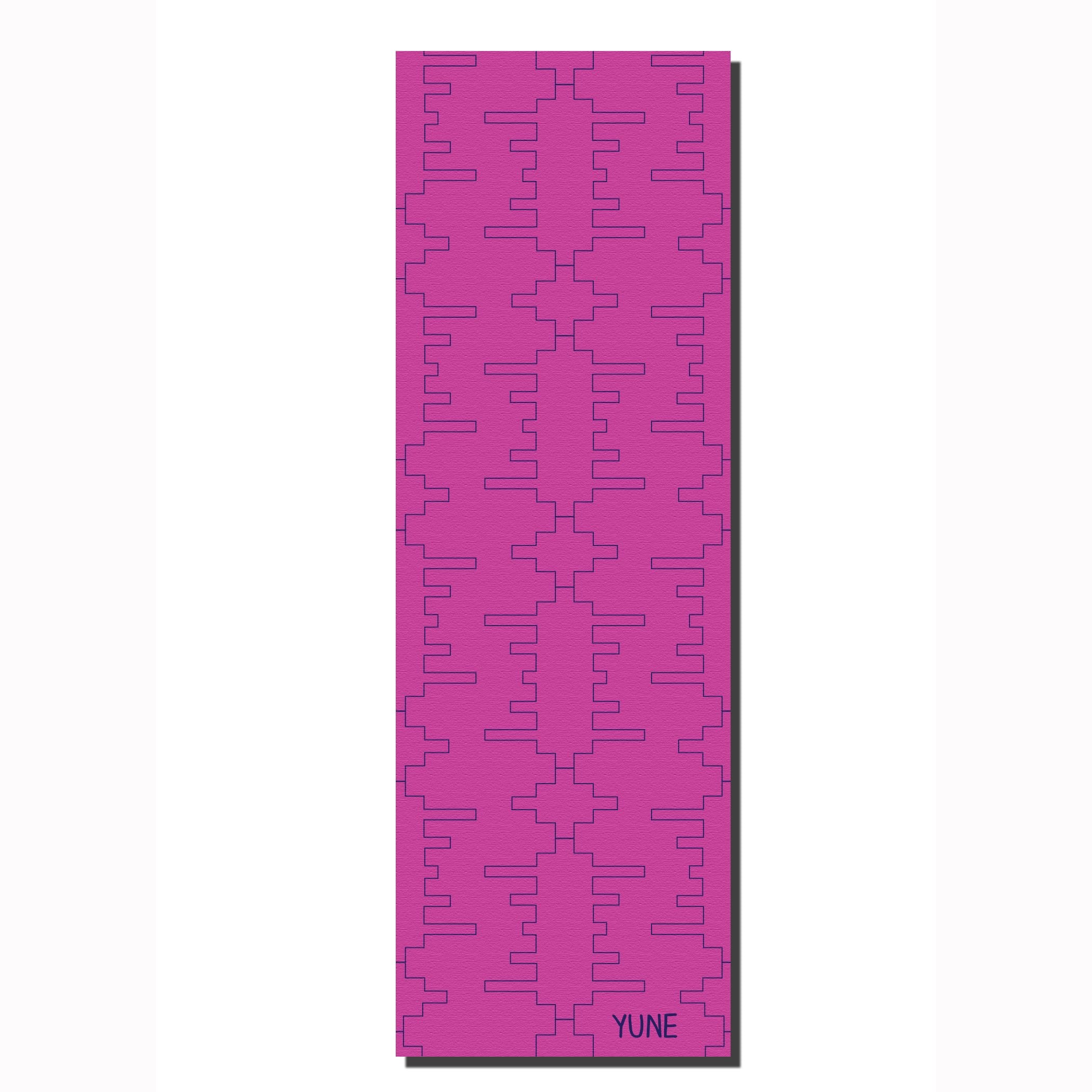 TE52 Trekk Travel Yoga Mat in vibrant colors, showcasing its textured surface and reversible design, perfect for yoga enthusiasts.