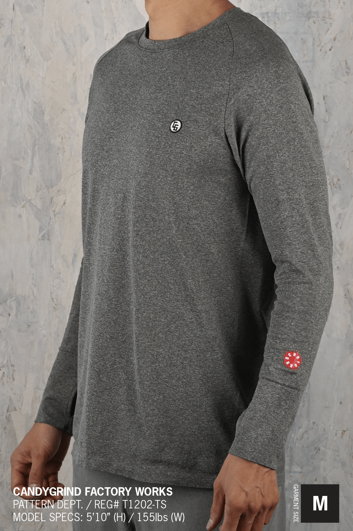 Tech Long Sleeve_Standard featuring a rich patch logo on the chest, made from moisture-wicking and UV-protectant fabric, ideal for active wear.