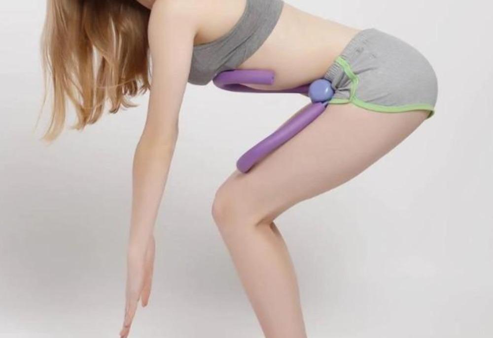 Coseey Thigh and Arm Exercise Muscle Strengthening Flexor in purple, lightweight and portable design for home workouts.