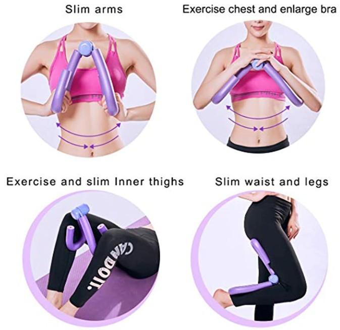 Coseey Thigh and Arm Exercise Muscle Strengthening Flexor in purple, lightweight and portable design for home workouts.