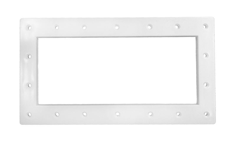 Rectangular mounting bracket with holes.