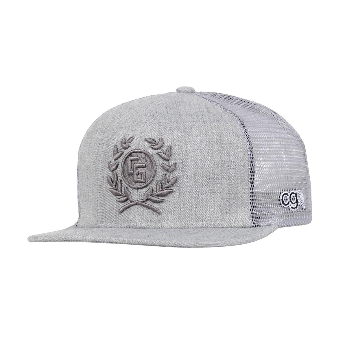 Veteran Trucker Hat featuring a wool blend, deep fit snapback, and luxurious 3-D embroidery with an iron-on patch.