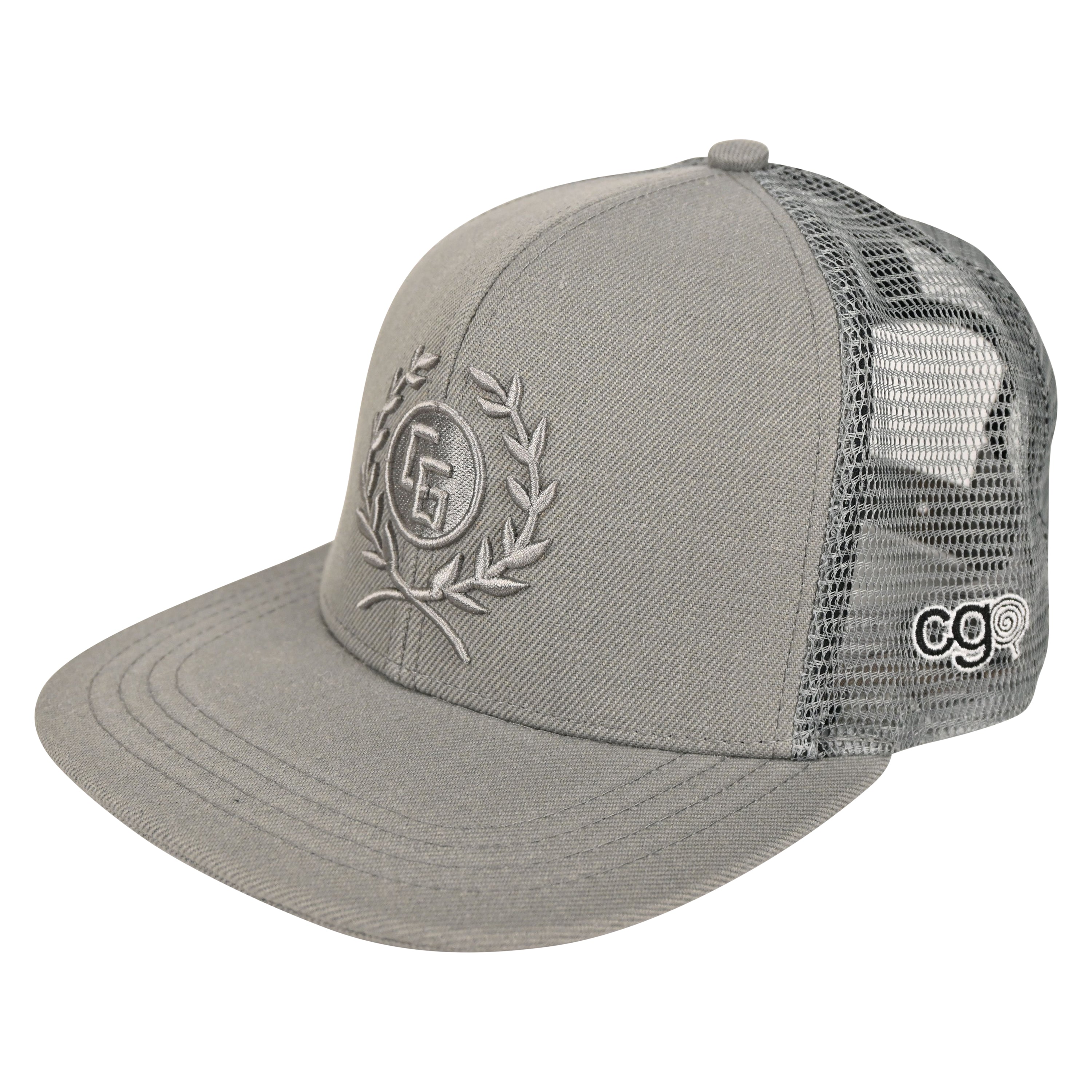 Veteran Trucker Hat featuring a wool blend, deep fit snapback, and luxurious 3-D embroidery with an iron-on patch.