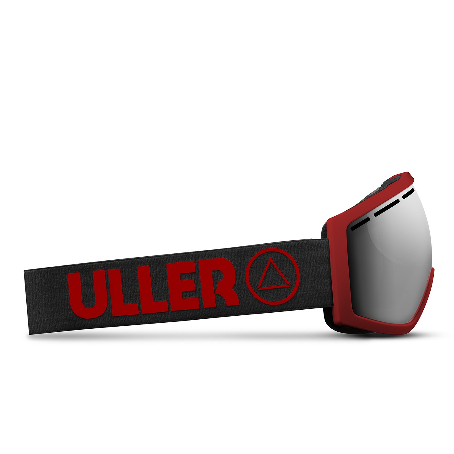 Uller® Vertical Red/Grey ski goggles featuring X-POLAR lens technology, designed for high performance and clarity in extreme conditions.