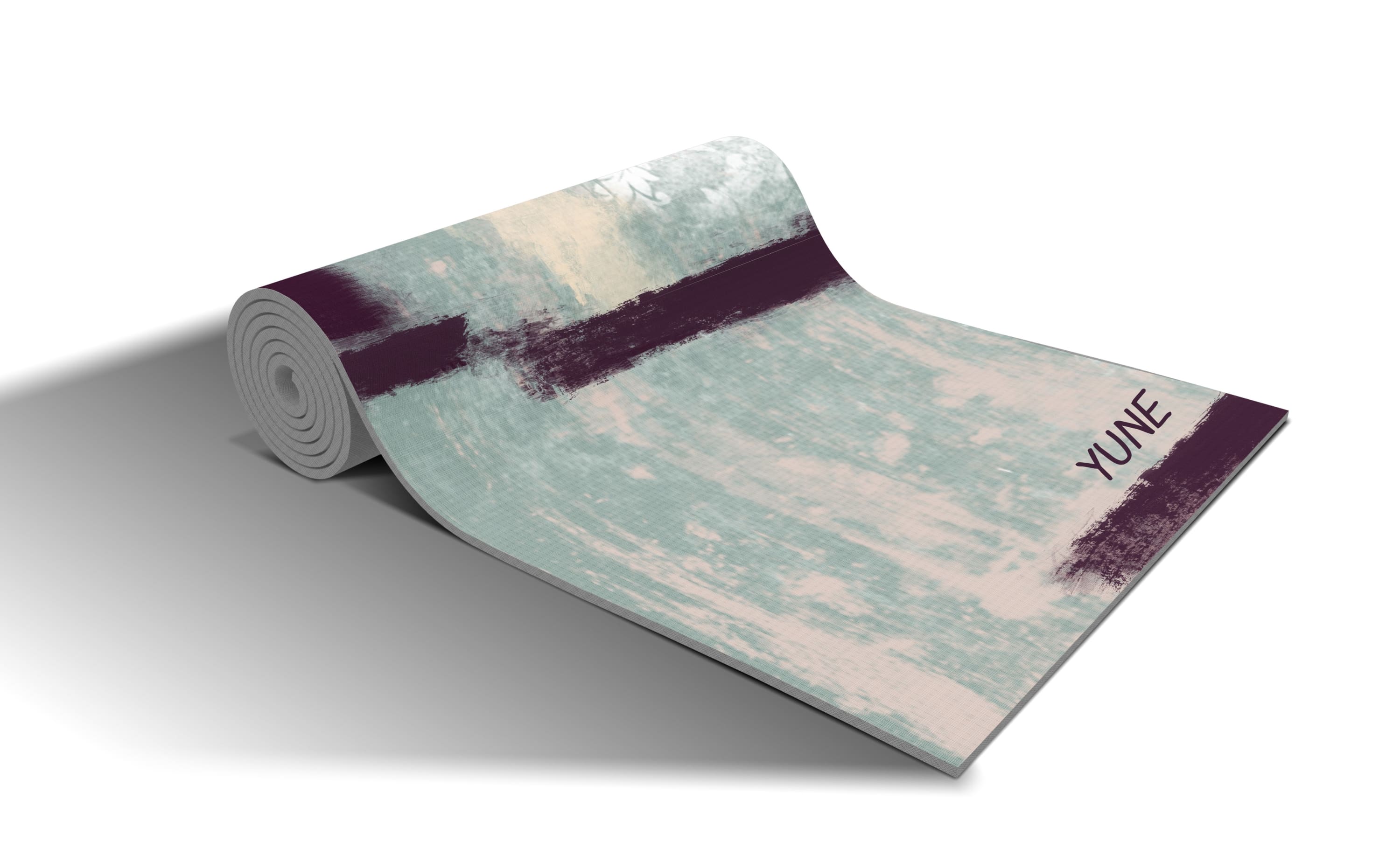 Virgo Trekk Travel Mat showcasing its lightweight design and textured surface for grip, ideal for yoga and exercise.