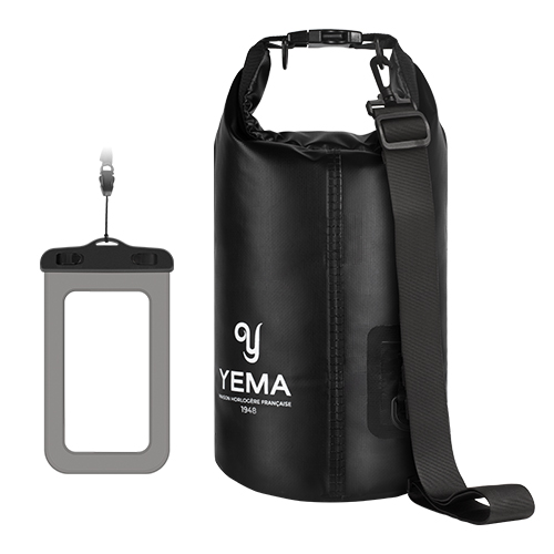 YEMA Dry Bag with Phone Waterproof Pouch, showcasing its lightweight design and waterproof features, ideal for outdoor activities.