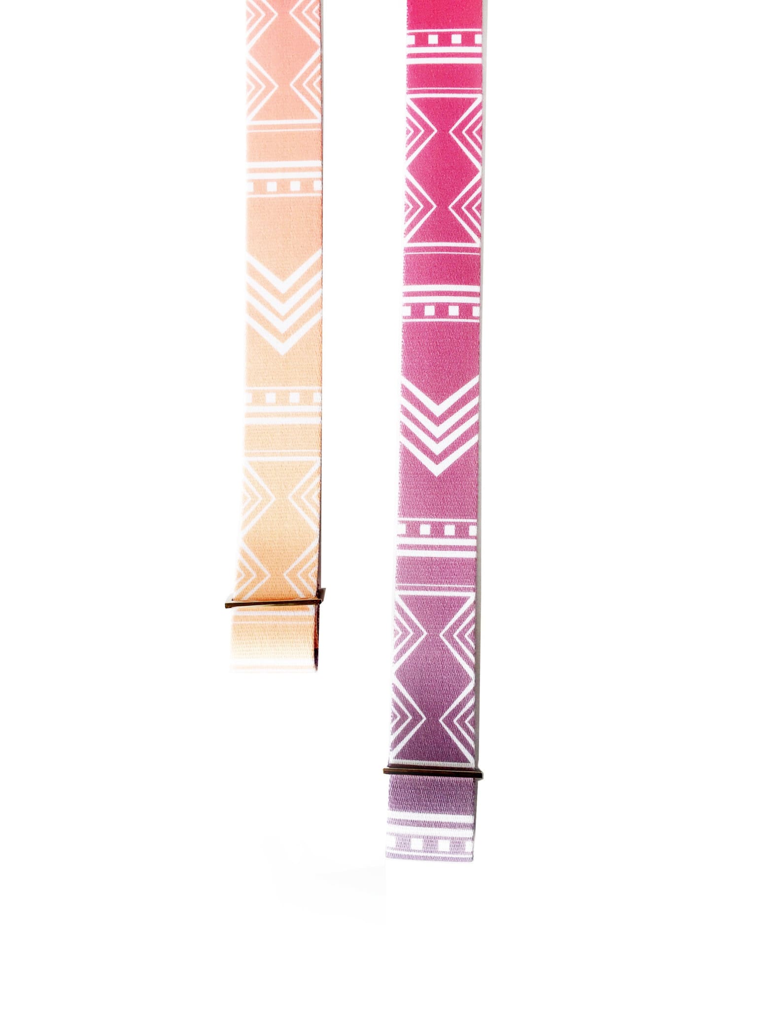 Cassady Yoga Strap made of 100% cotton with metal buckles, measuring 60 inches by 2 inches, ideal for yoga and stretching.