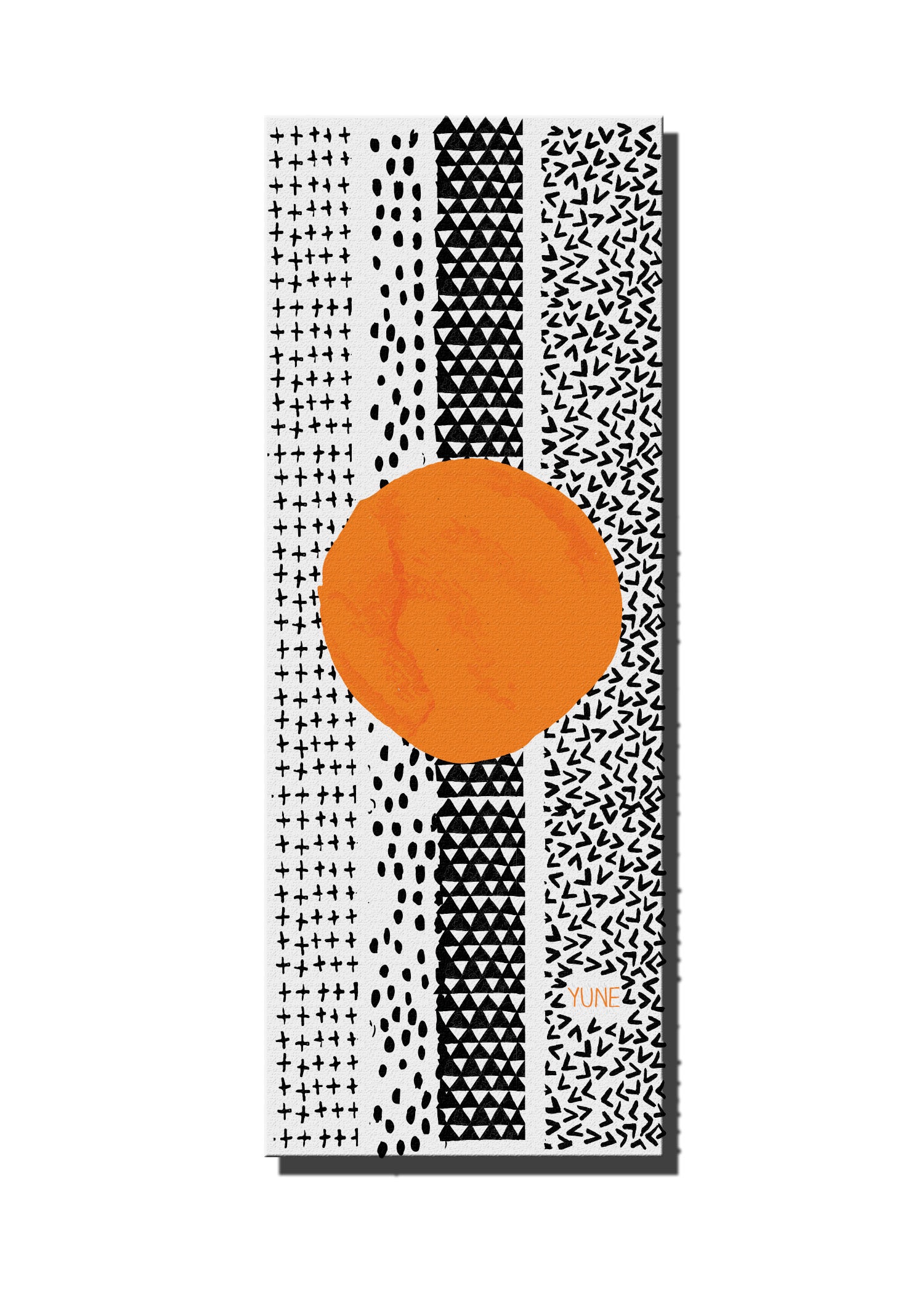 Yune 6mm Thick Yoga Mat The Bowie, featuring a textured surface for grip and eco-friendly materials, ideal for yoga and exercise.