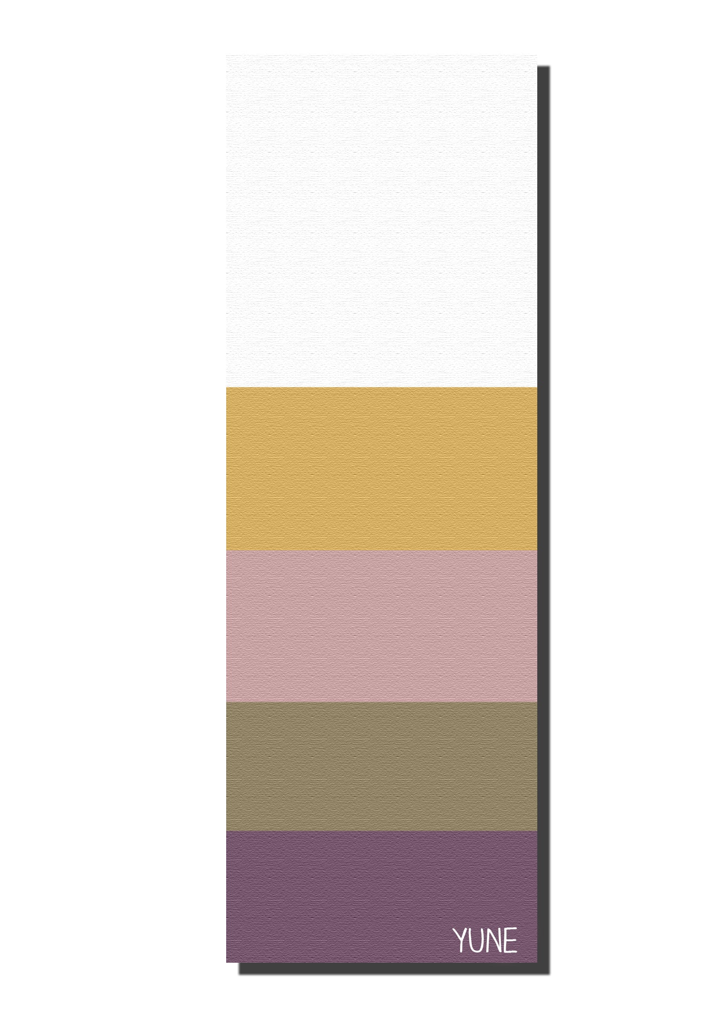 Yune Yoga Mat Biarritz 5mm in vibrant design, showcasing its non-slip texture and eco-friendly material.