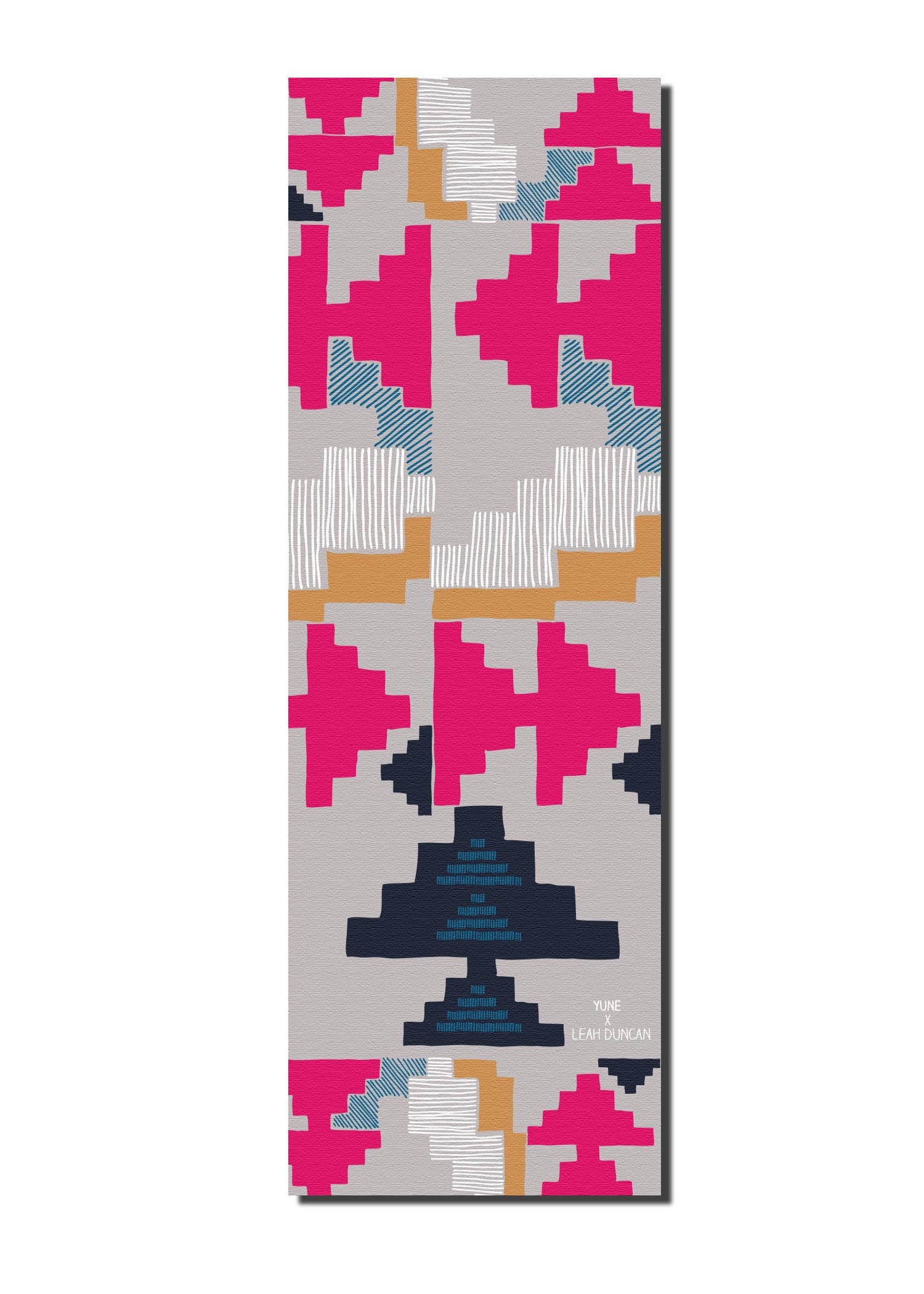 Yune Yoga Mat Leah Duncan Geo featuring a stylish geometric design, perfect for yoga and exercise with a non-slip surface.