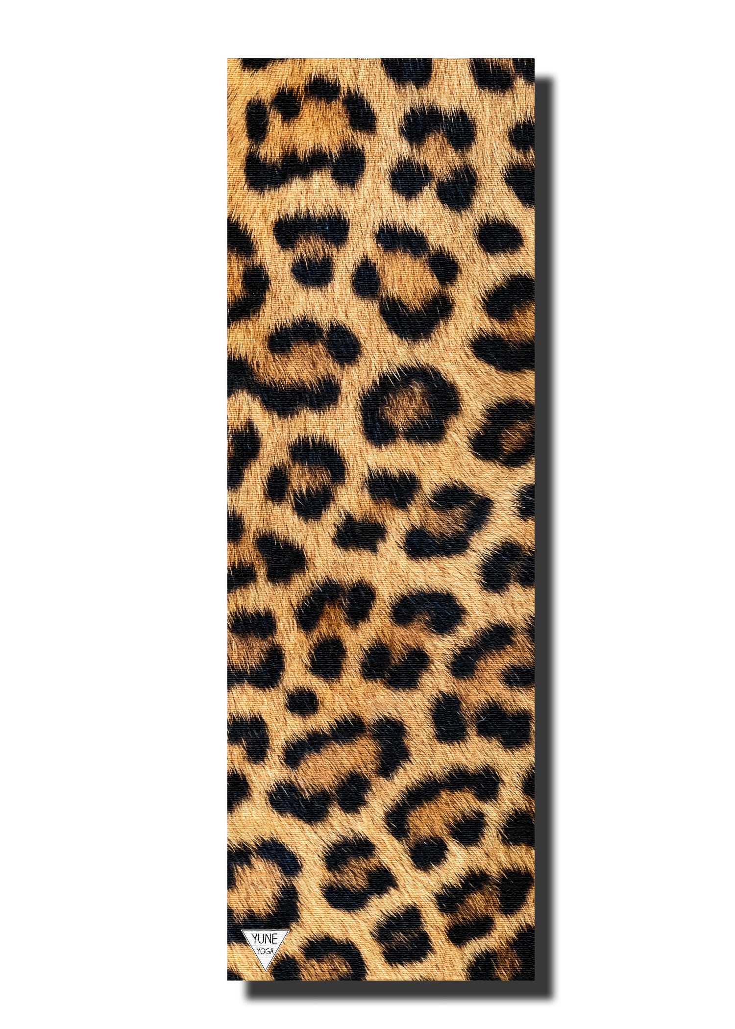 Yune Yoga Mat Leopard 5mm featuring a stylish leopard print design, made from eco-friendly materials, perfect for yoga and exercise.