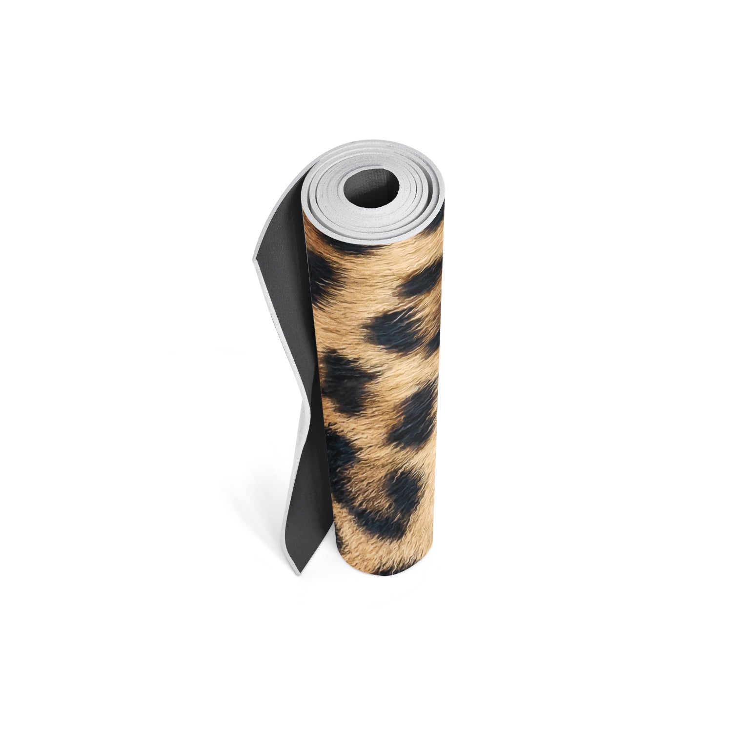 Yune Yoga Mat Leopard 5mm featuring a stylish leopard print design, made from eco-friendly materials, perfect for yoga and exercise.