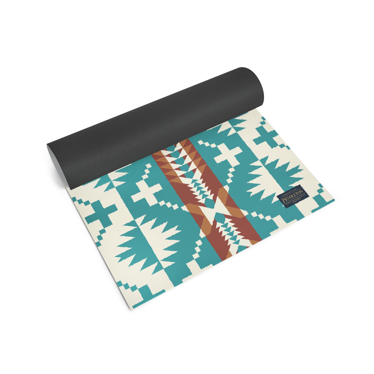 Yune Yoga Mat Pendleton Spider Rock Aqua, featuring a textured surface and eco-friendly design, perfect for yoga and exercise.