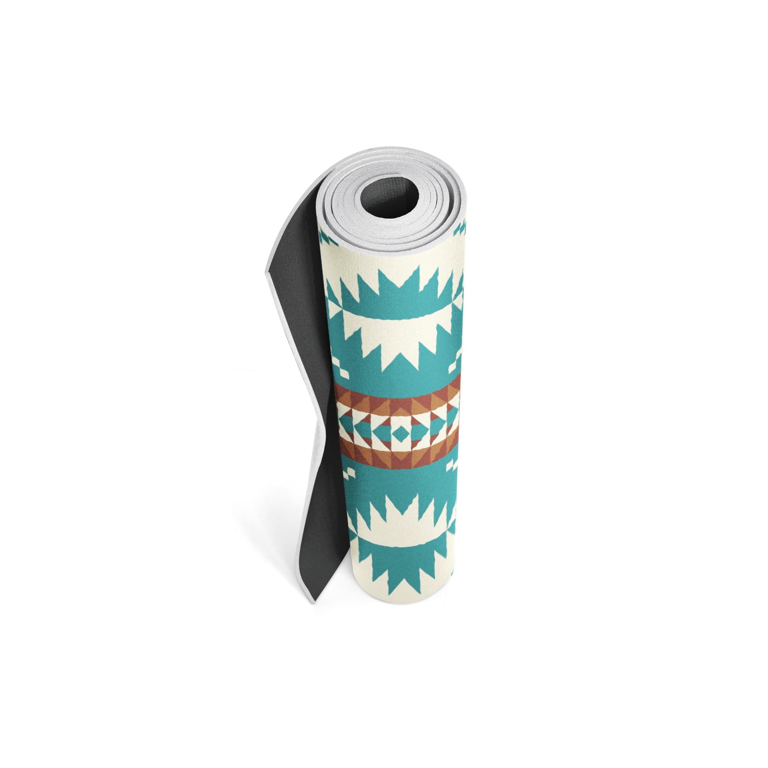 Yune Yoga Mat Pendleton Spider Rock Aqua, featuring a textured surface and eco-friendly design, perfect for yoga and exercise.