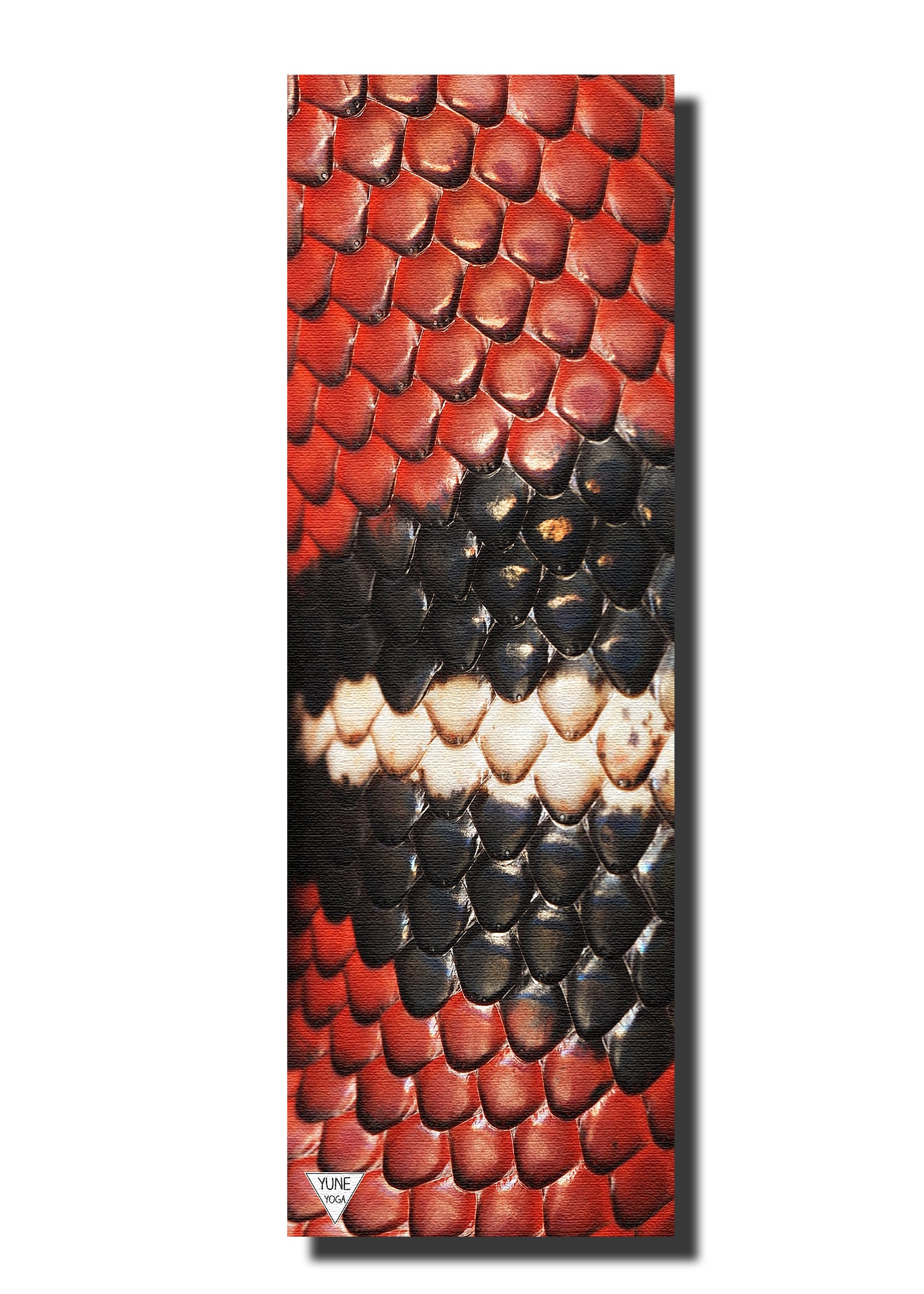 Yune Yoga Mat Snake 5mm featuring a vibrant animal design, showcasing its non-slip texture and eco-friendly material.