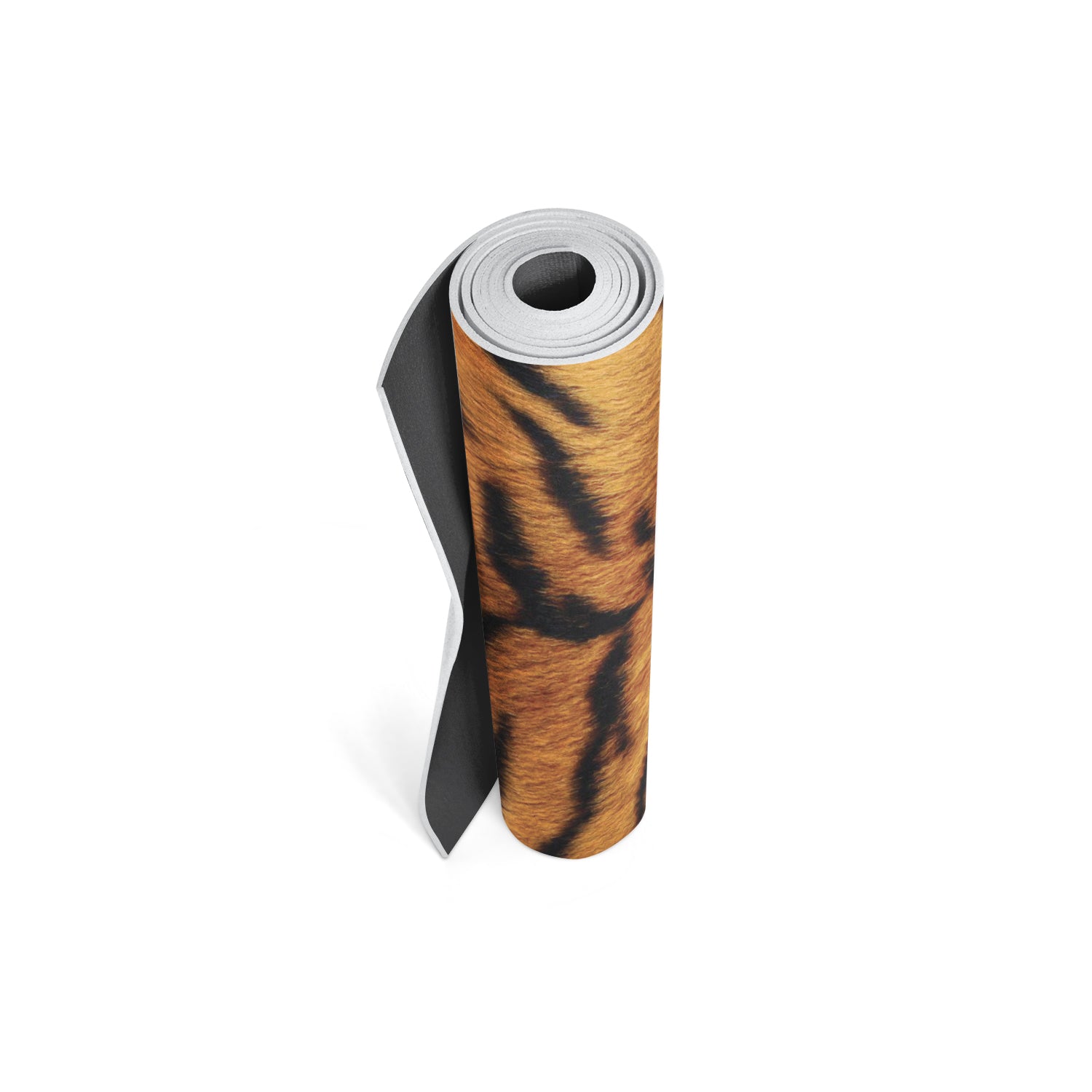 Yune Yoga Mat Tiger 5mm featuring a vibrant tiger design, made from eco-friendly materials, perfect for yoga and exercise.