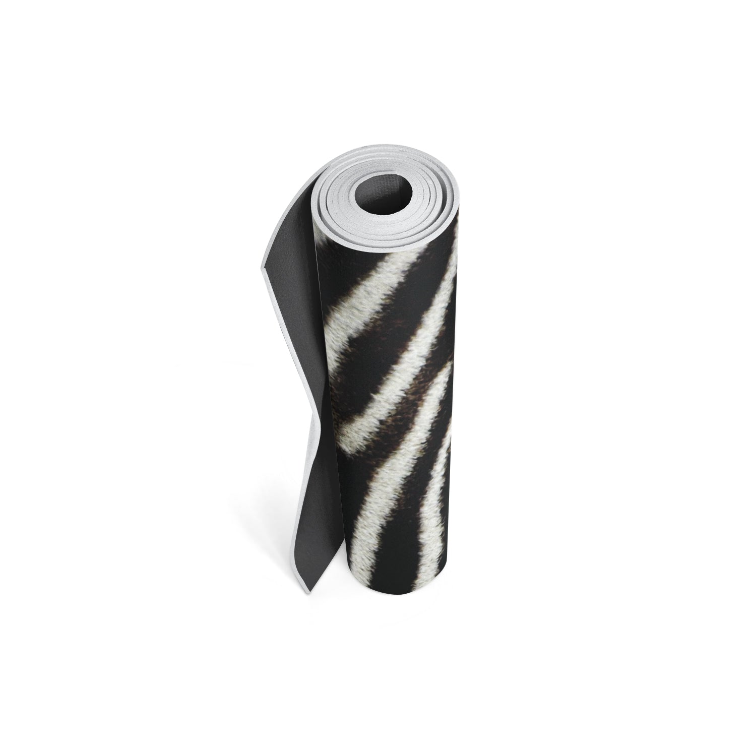 Yune Yoga Mat Zebra 5mm featuring a stylish zebra print design, made from eco-friendly materials, ideal for yoga and exercise.