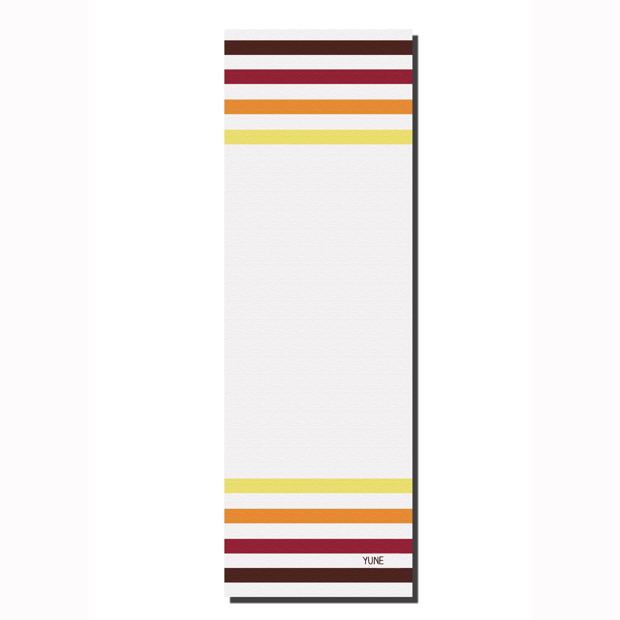 Yune Yoga Striped Yoga Mat OS76 featuring a textured surface and eco-friendly design, ideal for yoga and exercise.