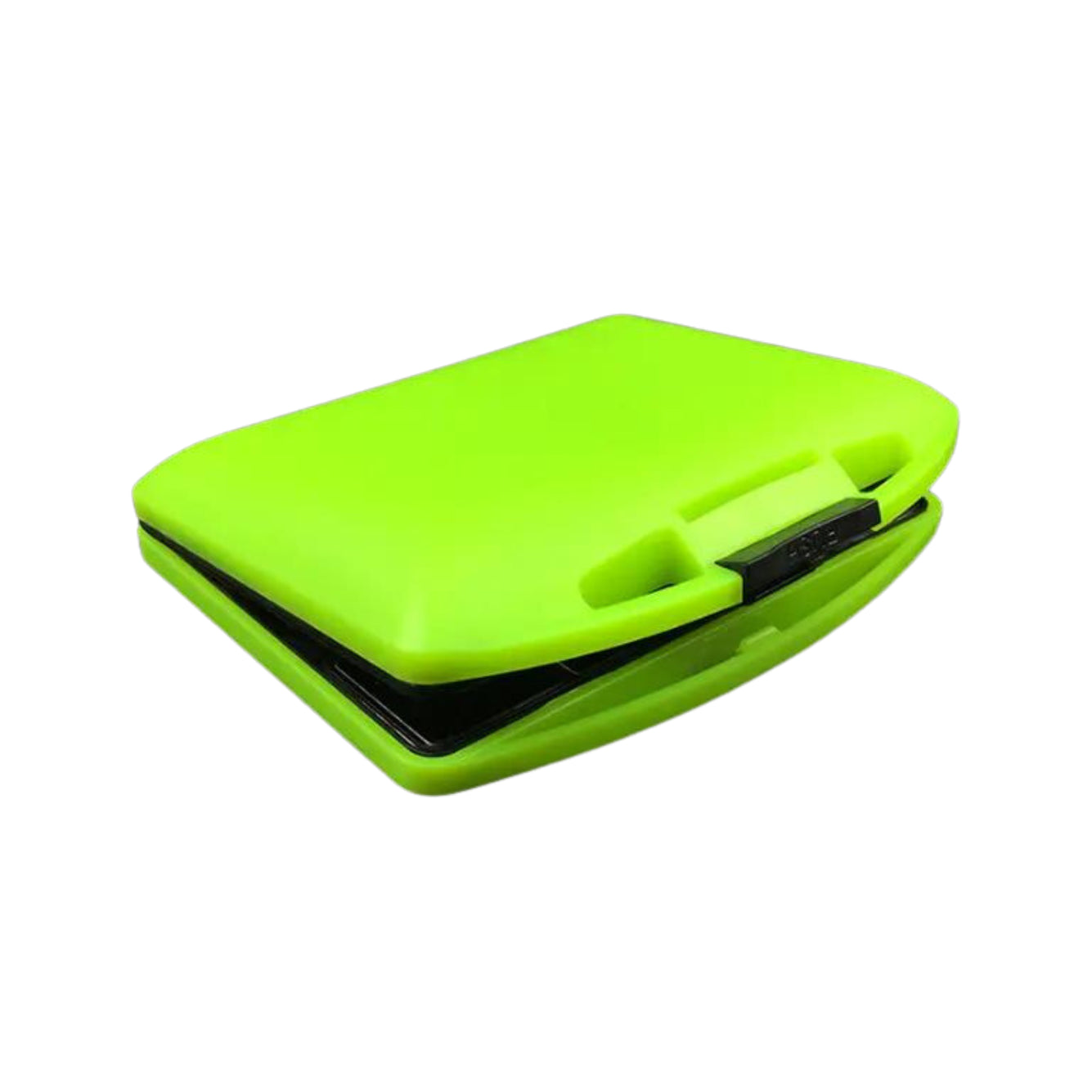 Bright green sandwich maker device.