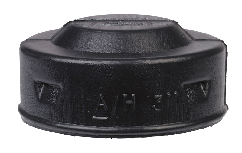 Main Advanced Drainage Systems 0332AA 3 in. Solid Snap End Cap  Black image