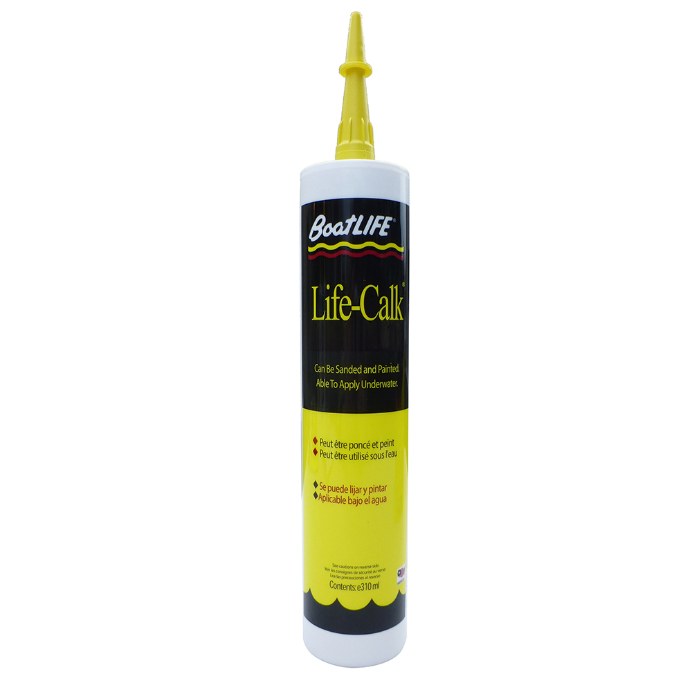 Boatlife 1036 Life-Calk Cartridge in Teak Brown, a flexible marine sealant for waterproofing and adhesion, ideal for boat maintenance and repairs.