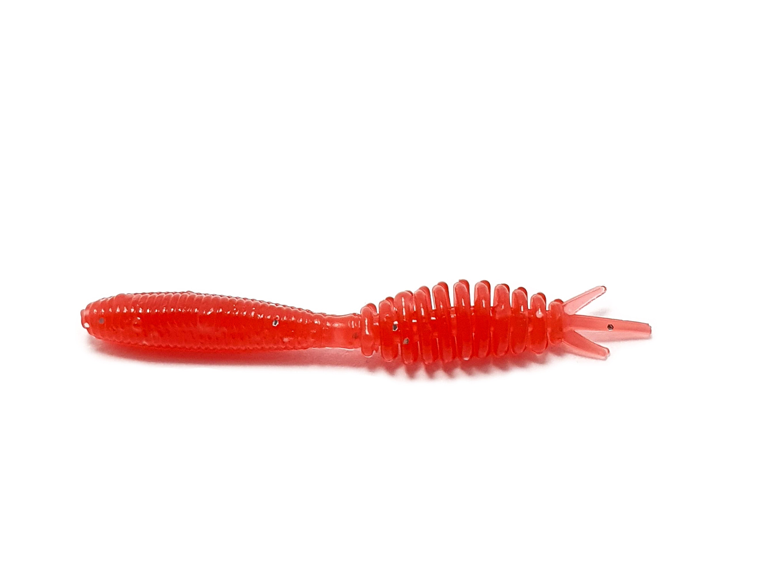 Maggot 1.5'' Perch Killer bait pack with 10 silicone larvae designed for effective perch fishing.