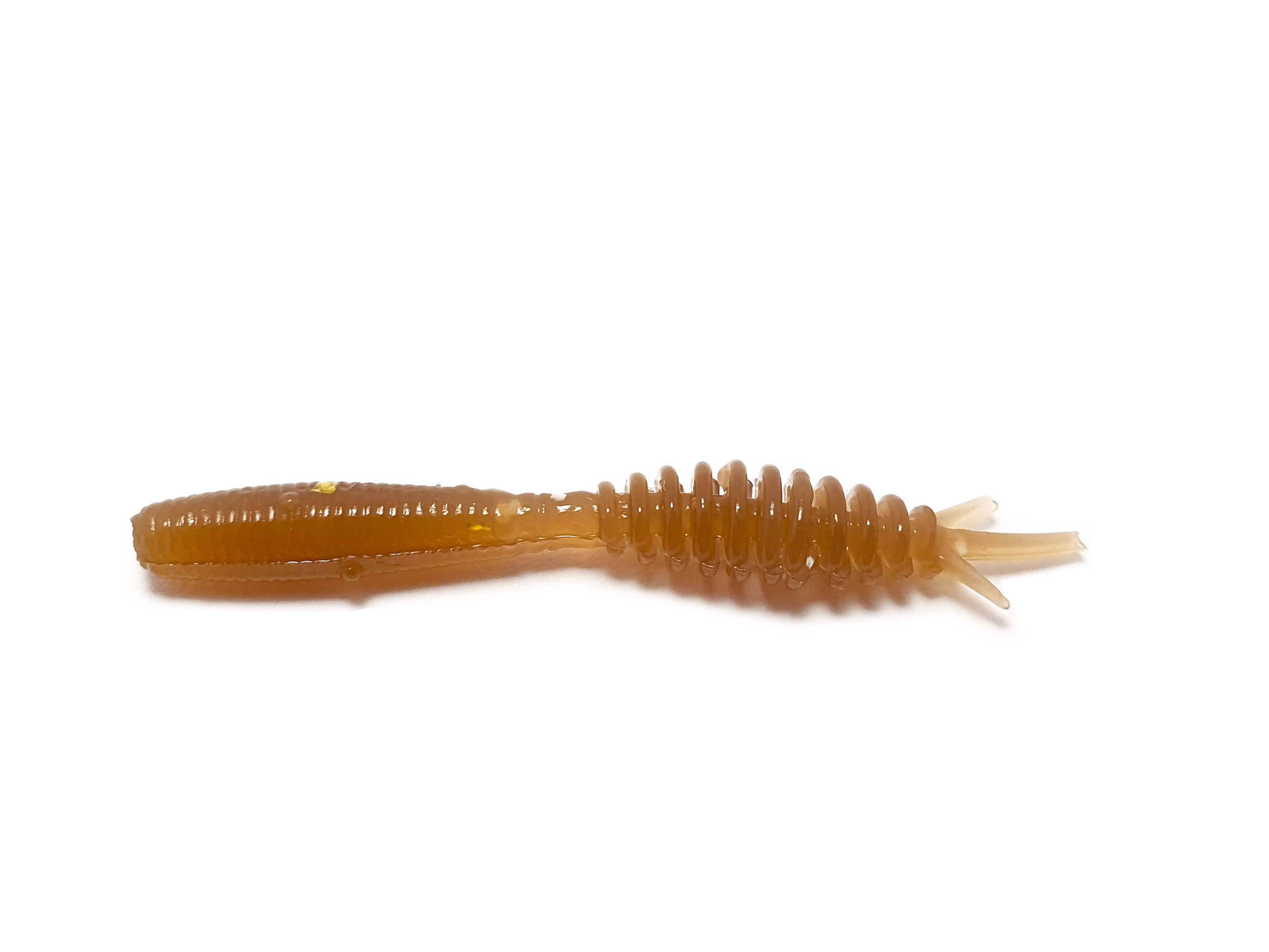 Maggot 1.5'' Perch Killer bait pack with 10 silicone larvae designed for effective perch fishing.