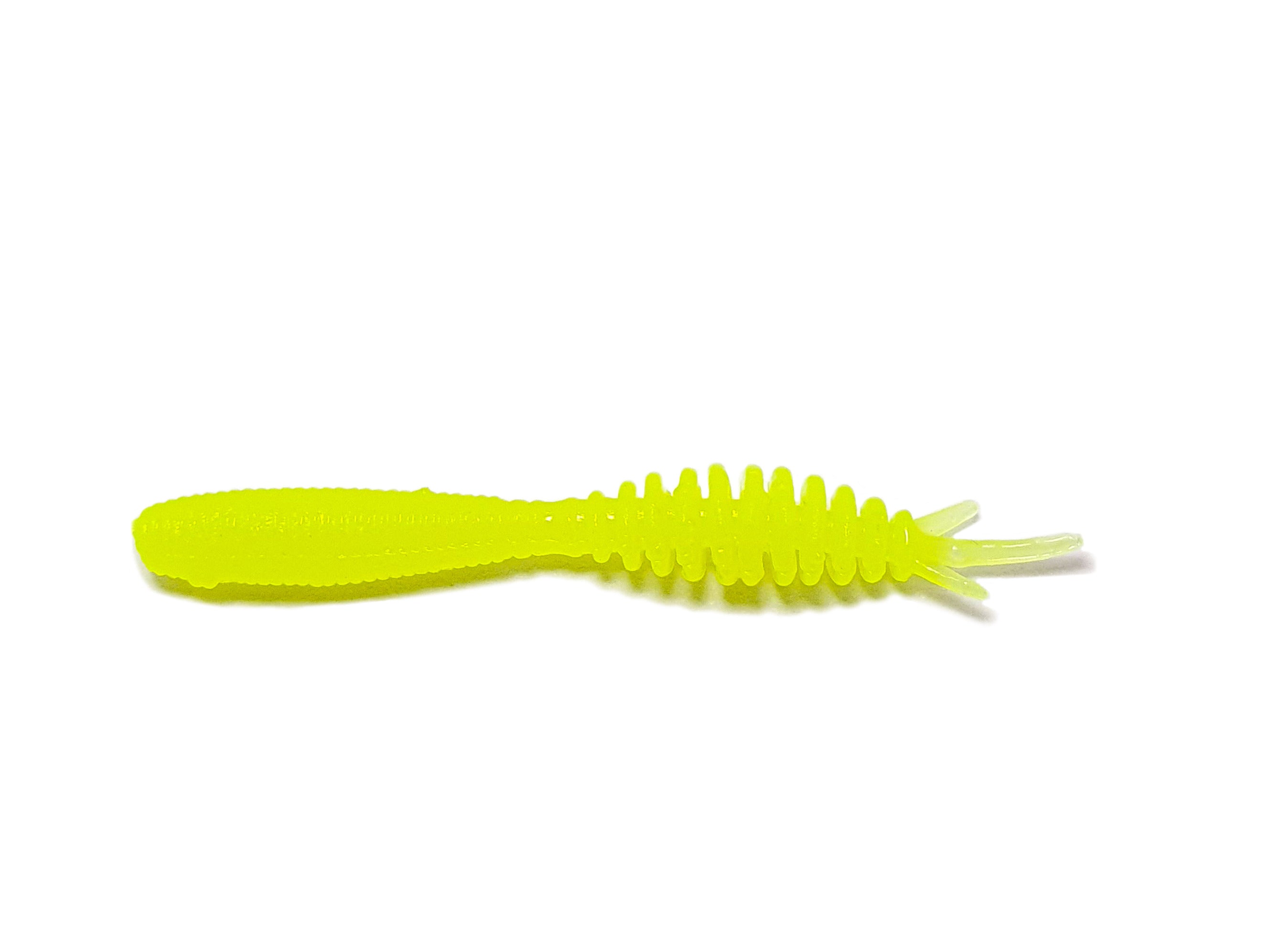 Maggot 1.5'' Perch Killer bait pack with 10 silicone larvae designed for effective perch fishing.