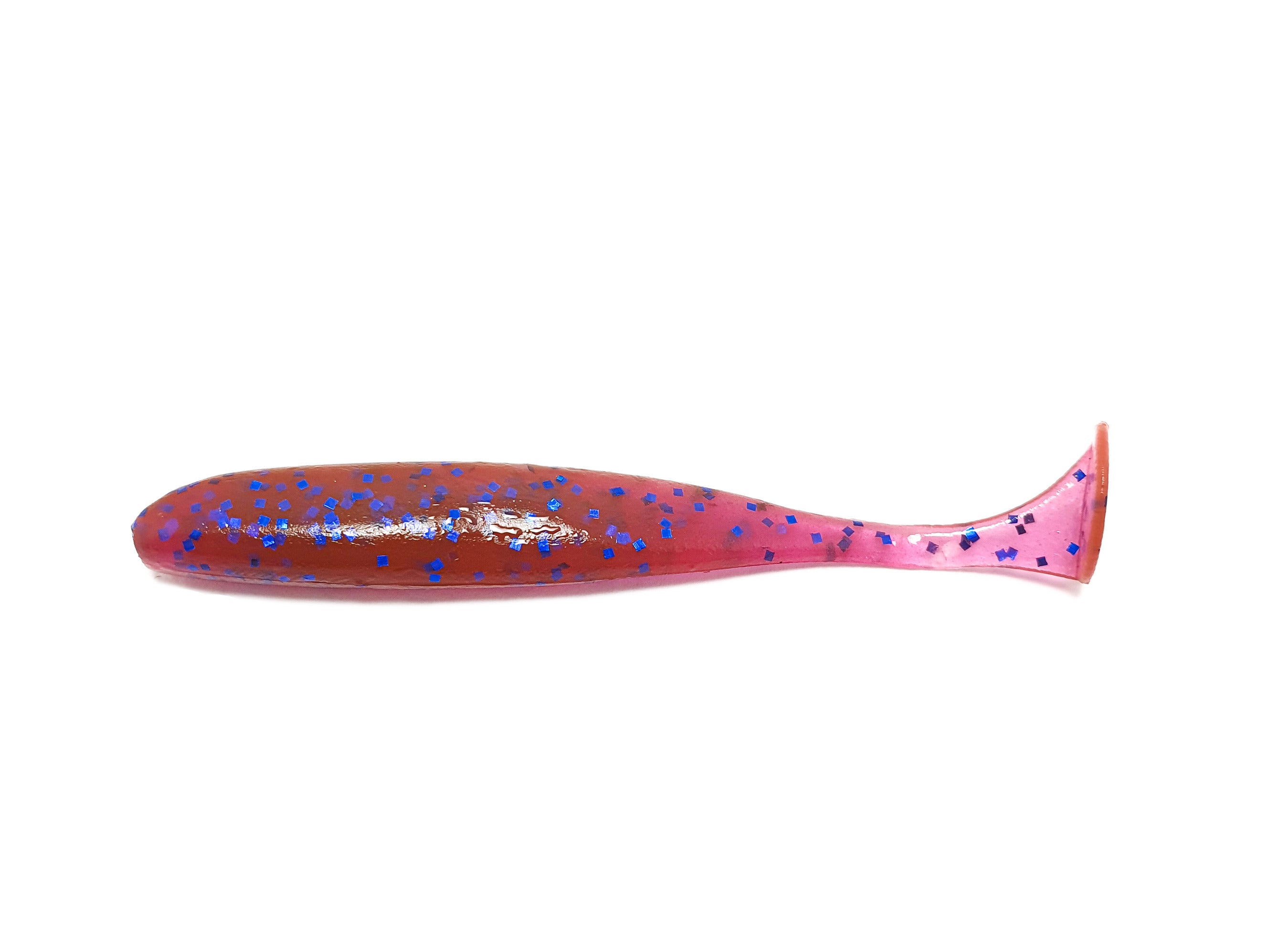 Ripper Floating 4'' silicone bait in vibrant colors, showcasing its unique shape and flexible tail designed for attracting predatory fish.