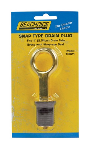 Main Seachoice 18821 1 in. Snap Lock Drain Plug image