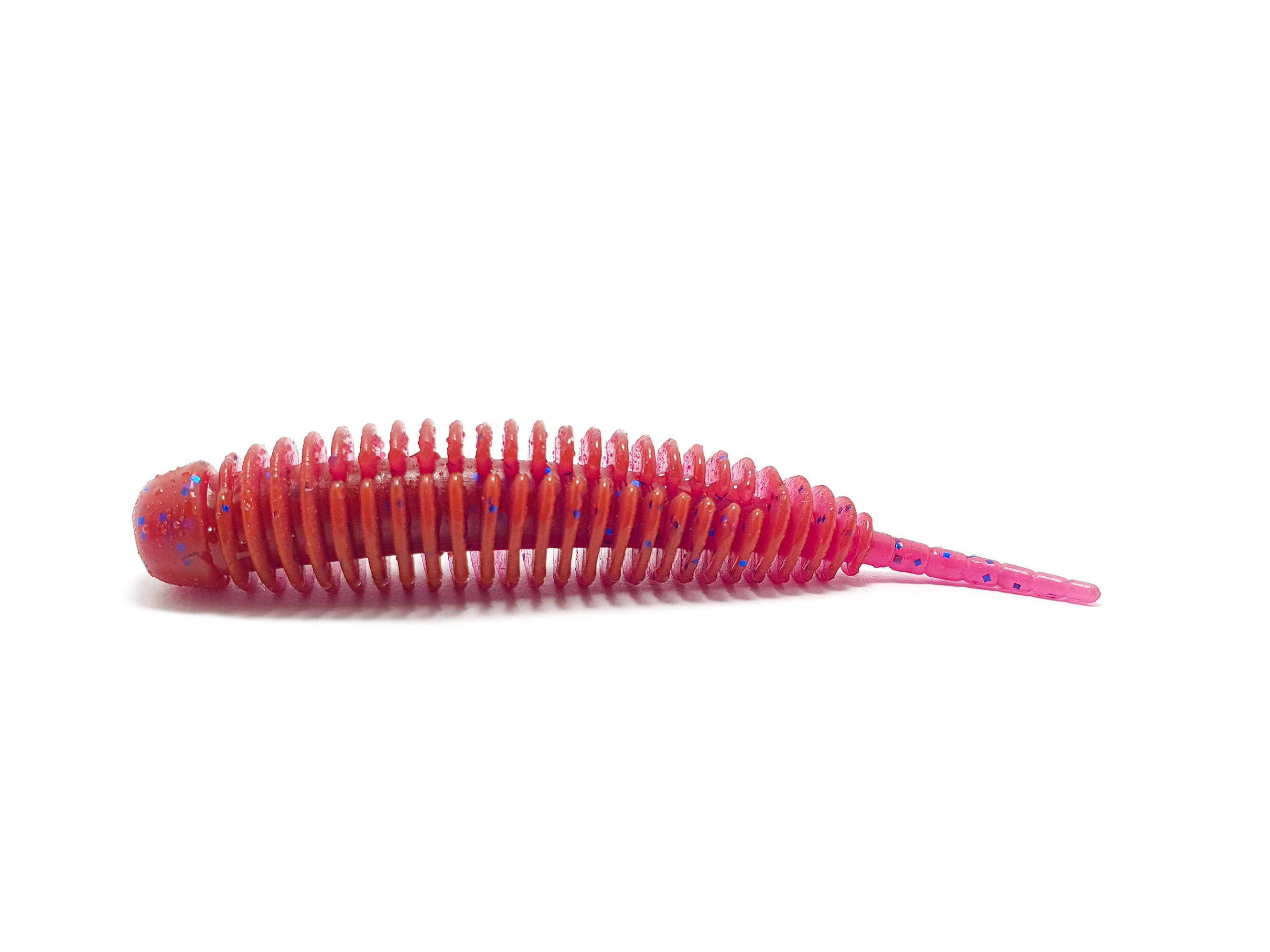 Twist Floating 1.5'' fishing lure in vibrant colors, showcasing its realistic larva design and silicone texture, ideal for attracting fish.